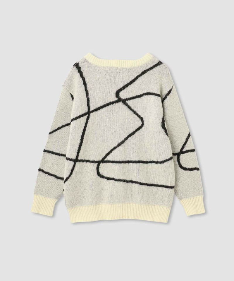 [値下げ]nAvy もちり もちもち 総柄ニットカーディガン レディース商品画像-22