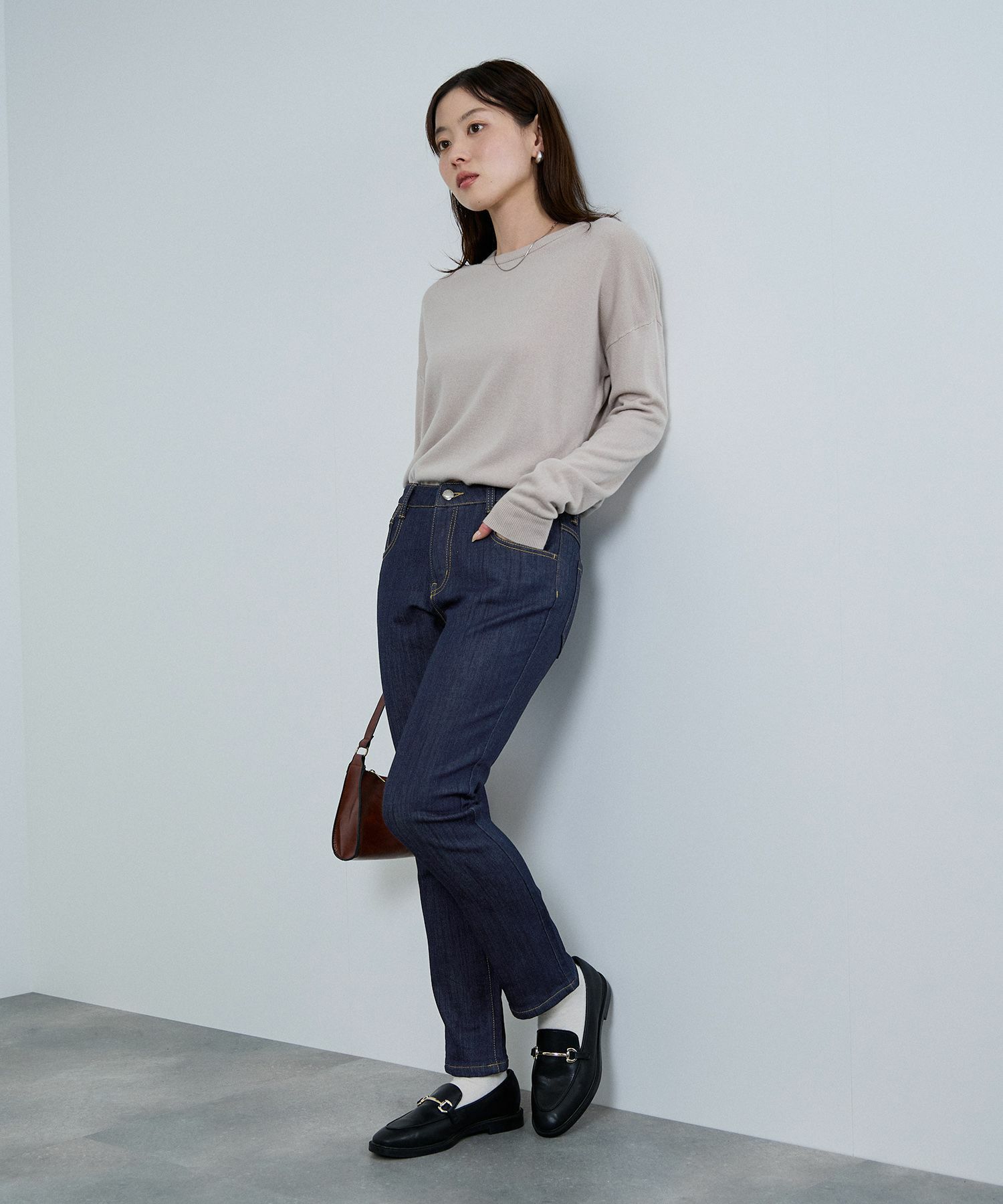 nAvy  マックヒート裏起毛ストレートパンツ レディース商品画像-24
