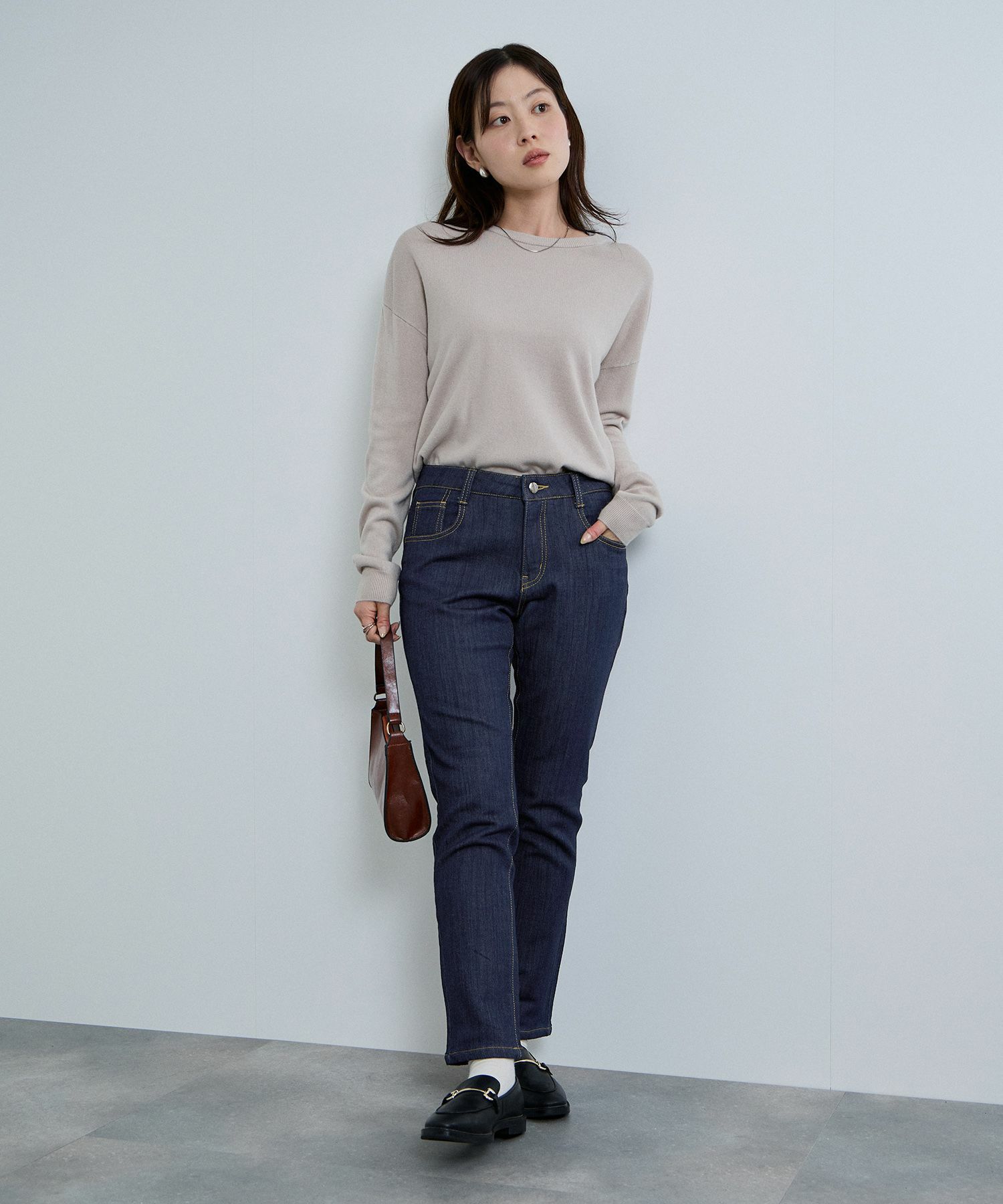 nAvy  マックヒート裏起毛ストレートパンツ レディース商品サムネイル-28