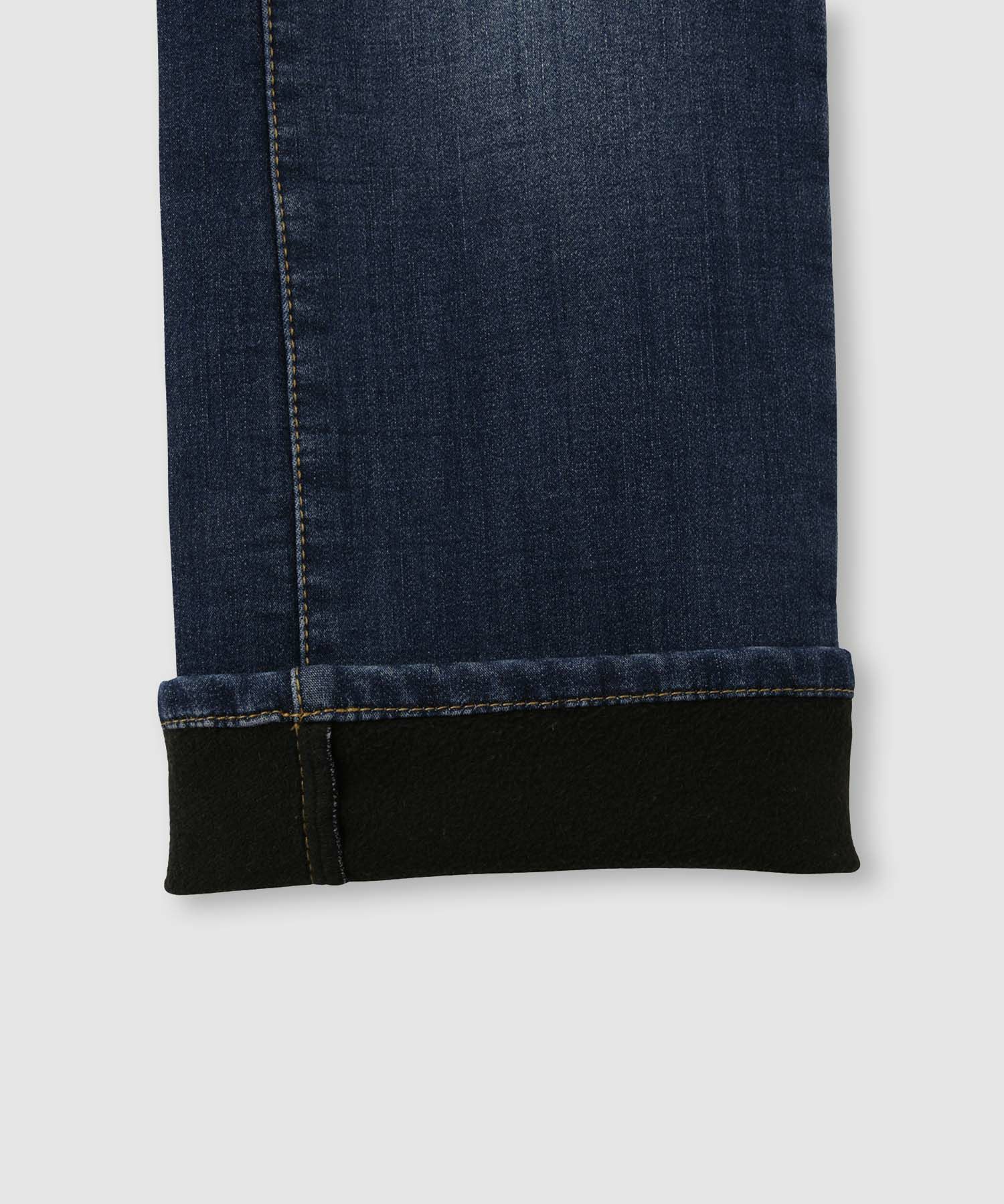 nAvy マックヒート裏起毛ストレートパンツ レディース