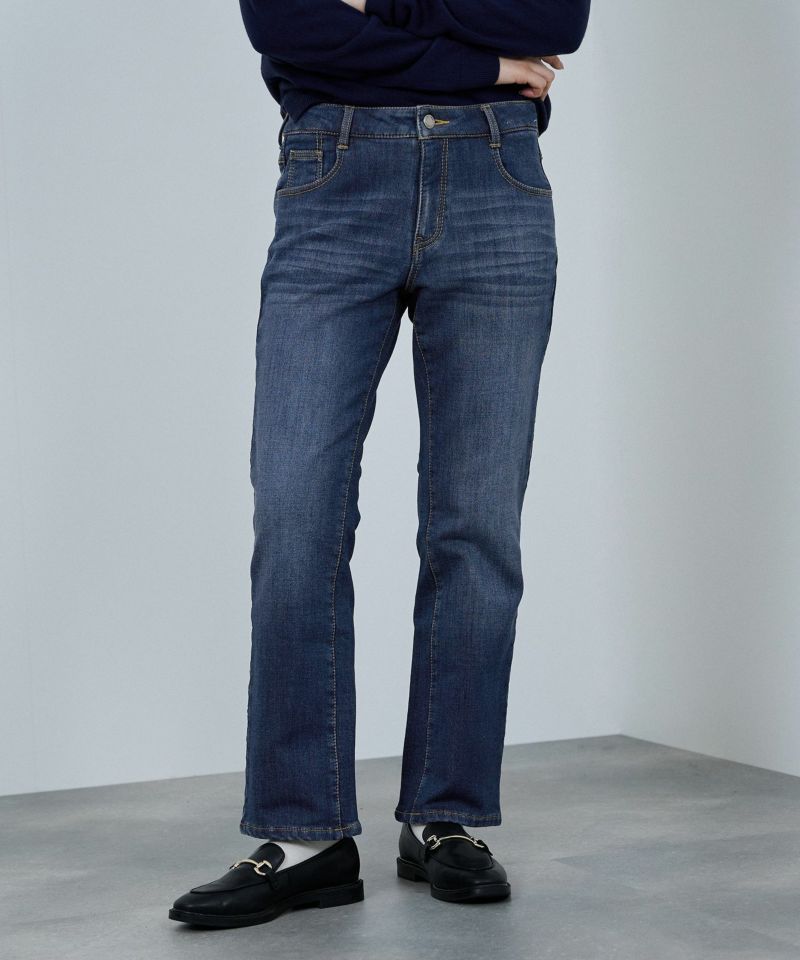 nAvy  マックヒート裏起毛スリムストレート レディース商品画像-1