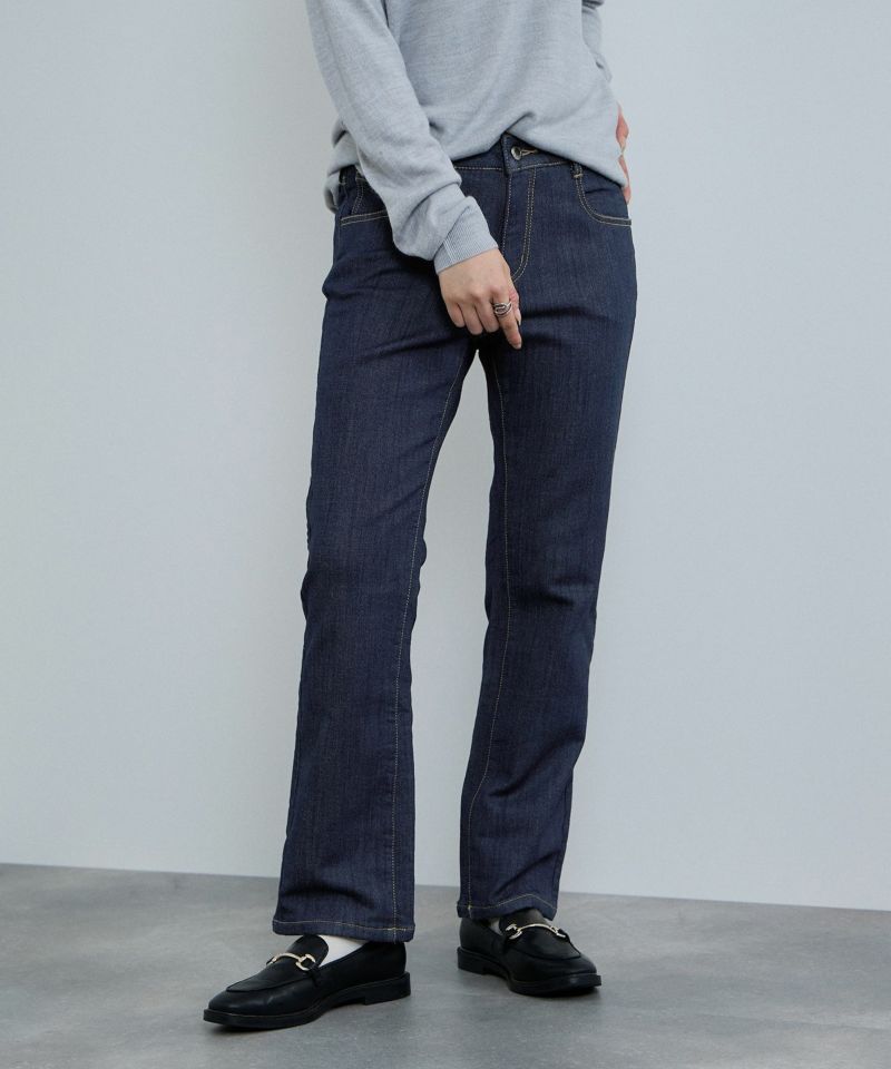 nAvy  マックヒート裏起毛スリムストレート レディース商品画像-2