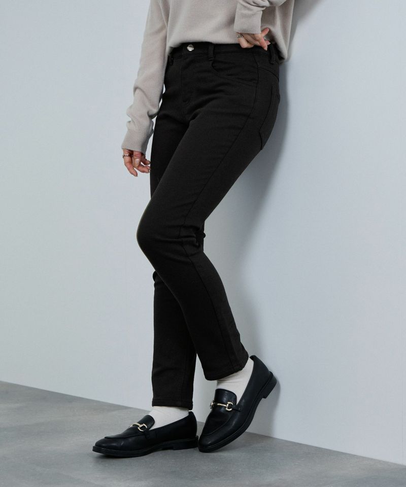 nAvy  マックヒート裏起毛スリムストレート レディース商品画像-3