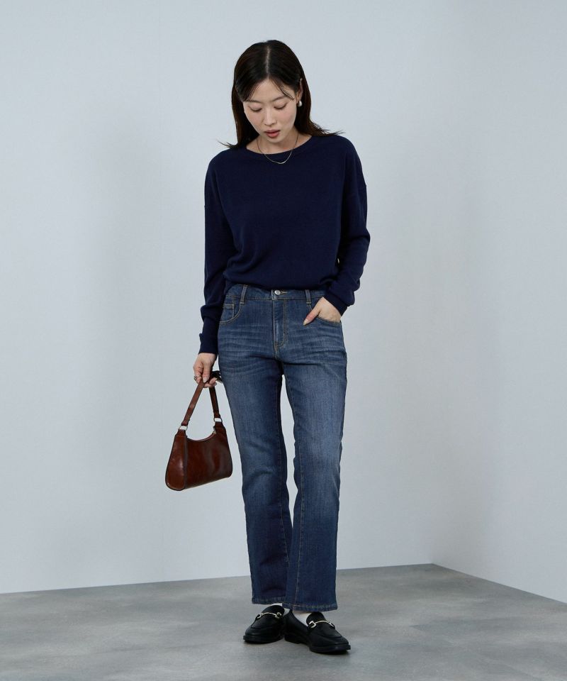 nAvy  マックヒート裏起毛スリムストレート レディース商品画像-7