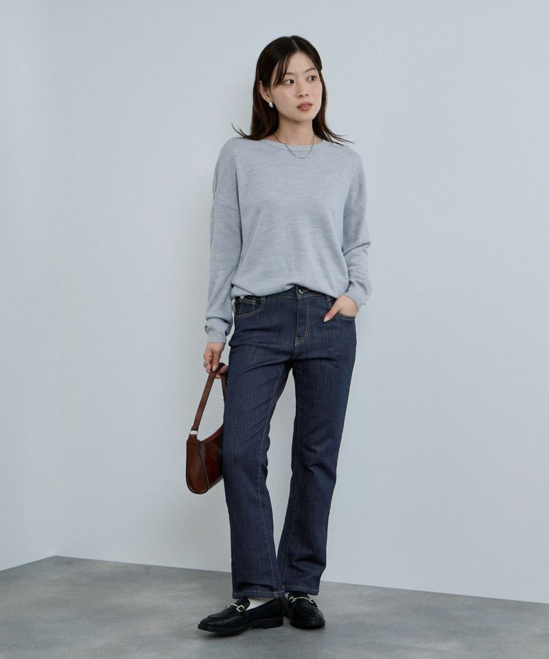 nAvy マックヒート裏起毛スリムストレート レディース商品画像-12