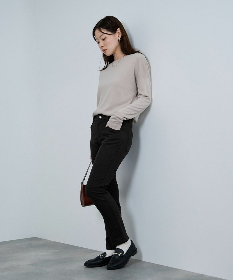 nAvy  マックヒート裏起毛スリムストレート レディース商品画像-16