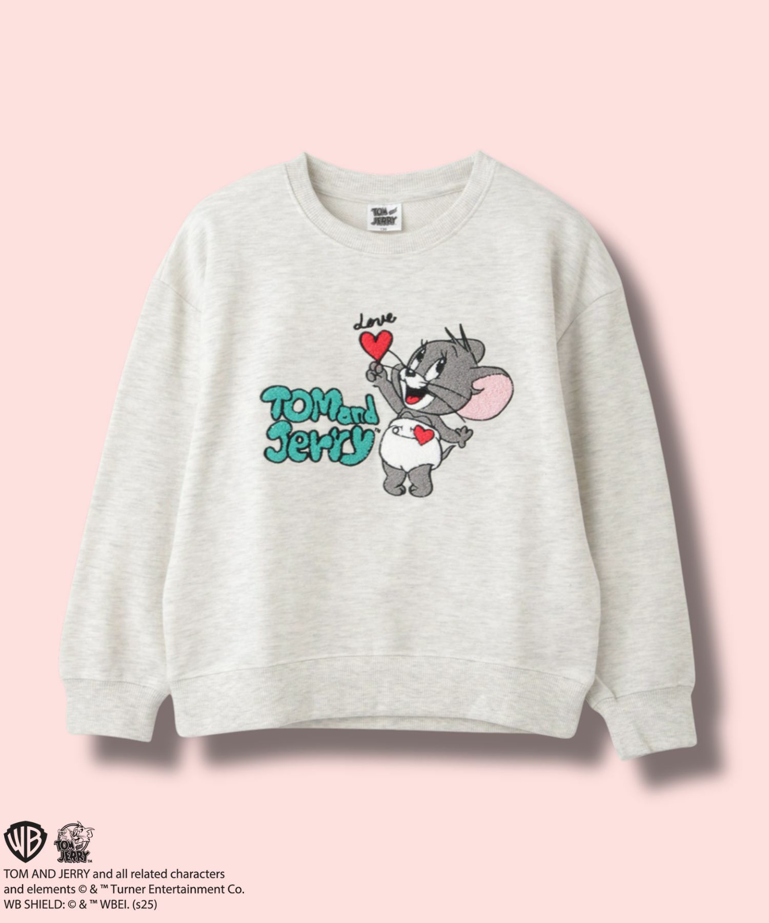 Tom and Jerry タフィー サガラ刺繍トレーナー キッズ