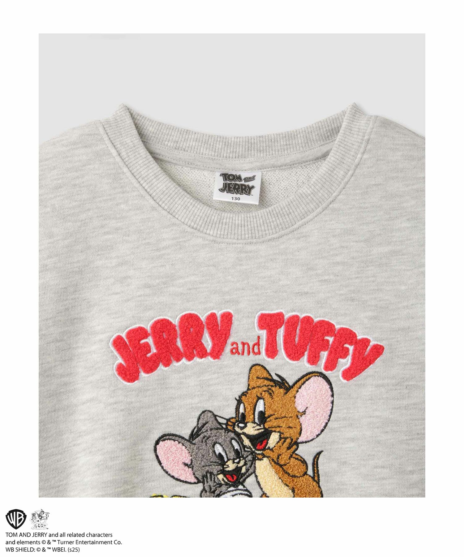 Tom and Jerry サガラ刺繍トレーナー キッズ商品サムネイル-3