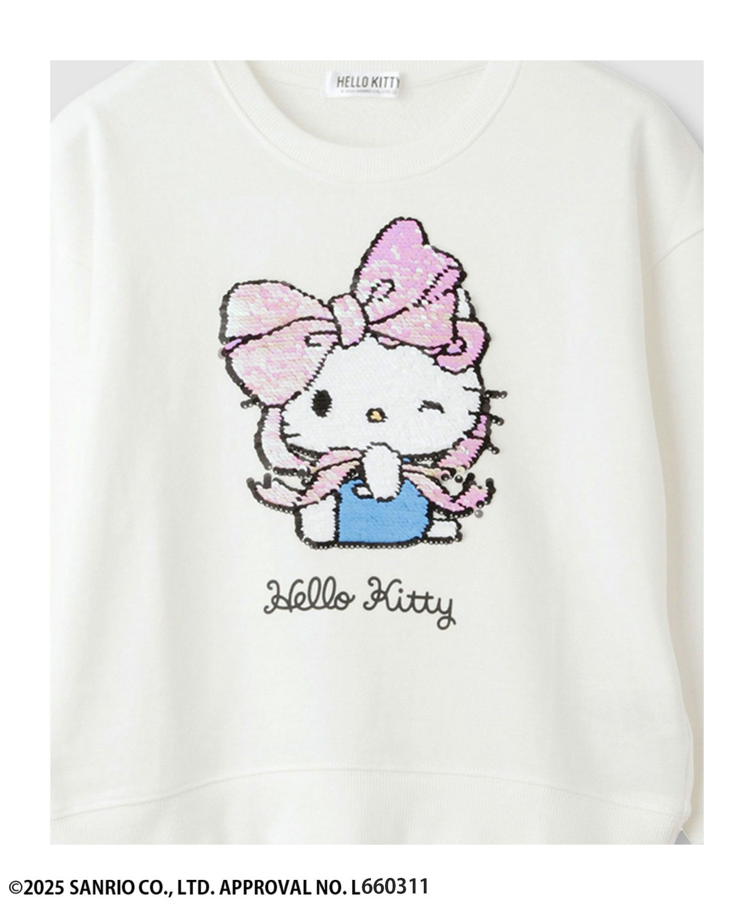 サンリオキャラクターズ ハローキティ スパンコールトレーナー キッズ商品画像-4