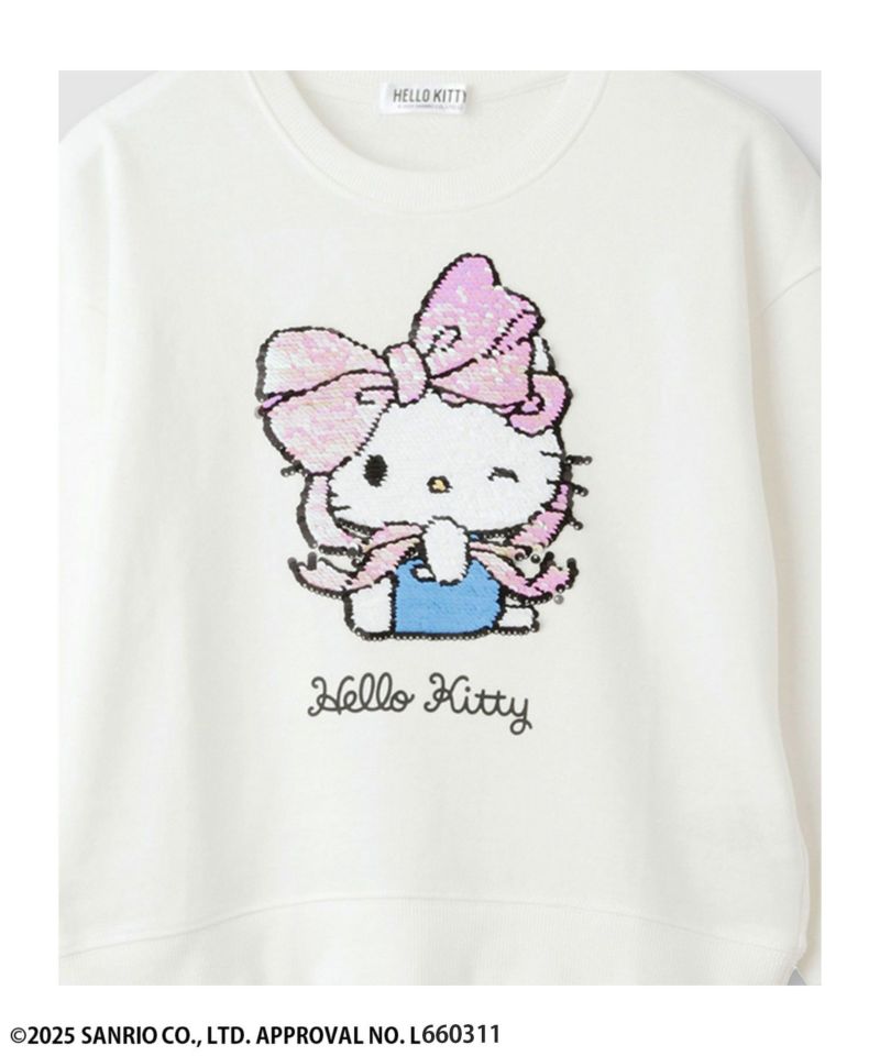 サンリオキャラクターズ ハローキティ スパンコールトレーナー キッズ商品画像-4