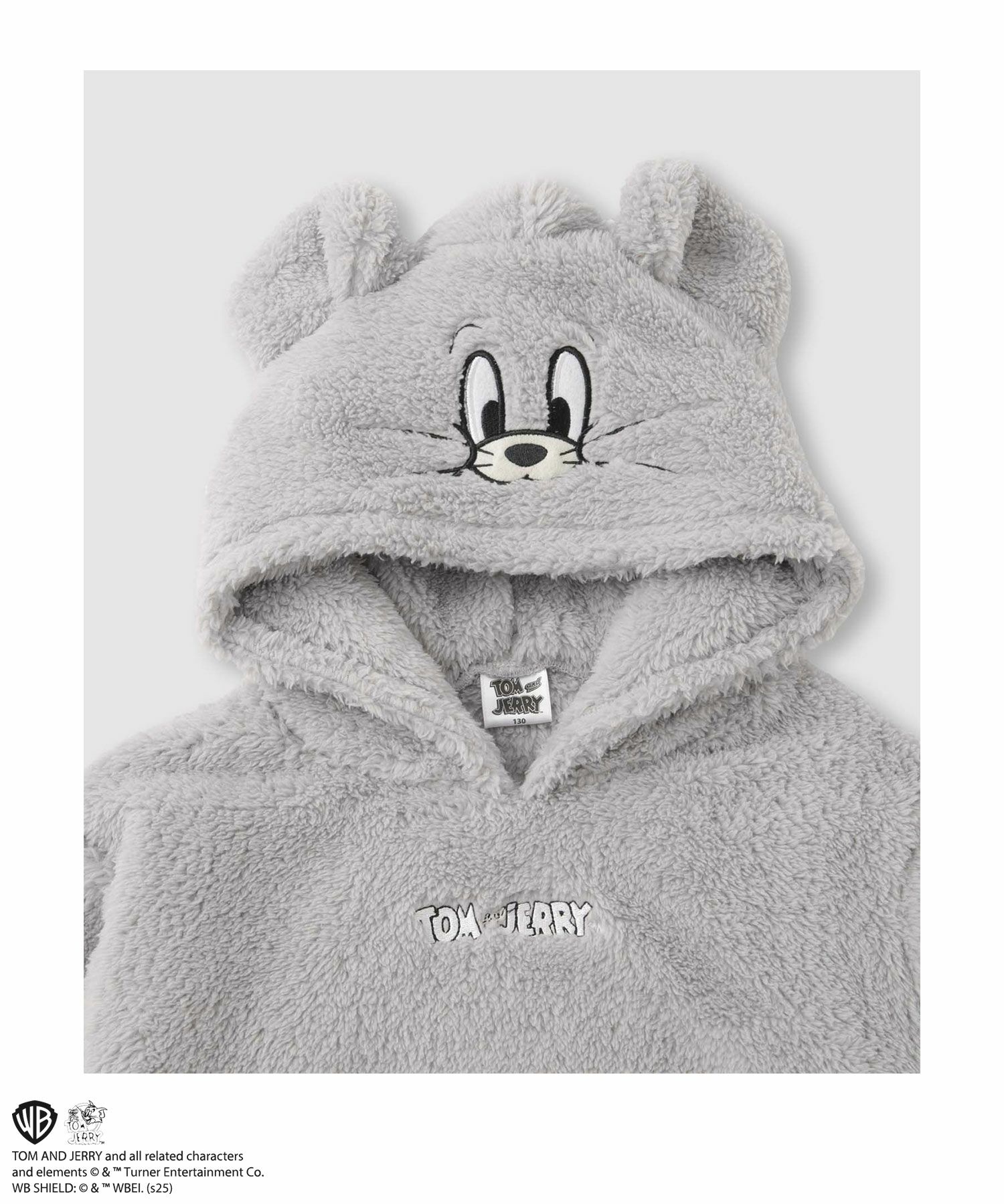 Tom and Jerry タフィー もこもこパーカー キッズ商品サムネイル-3