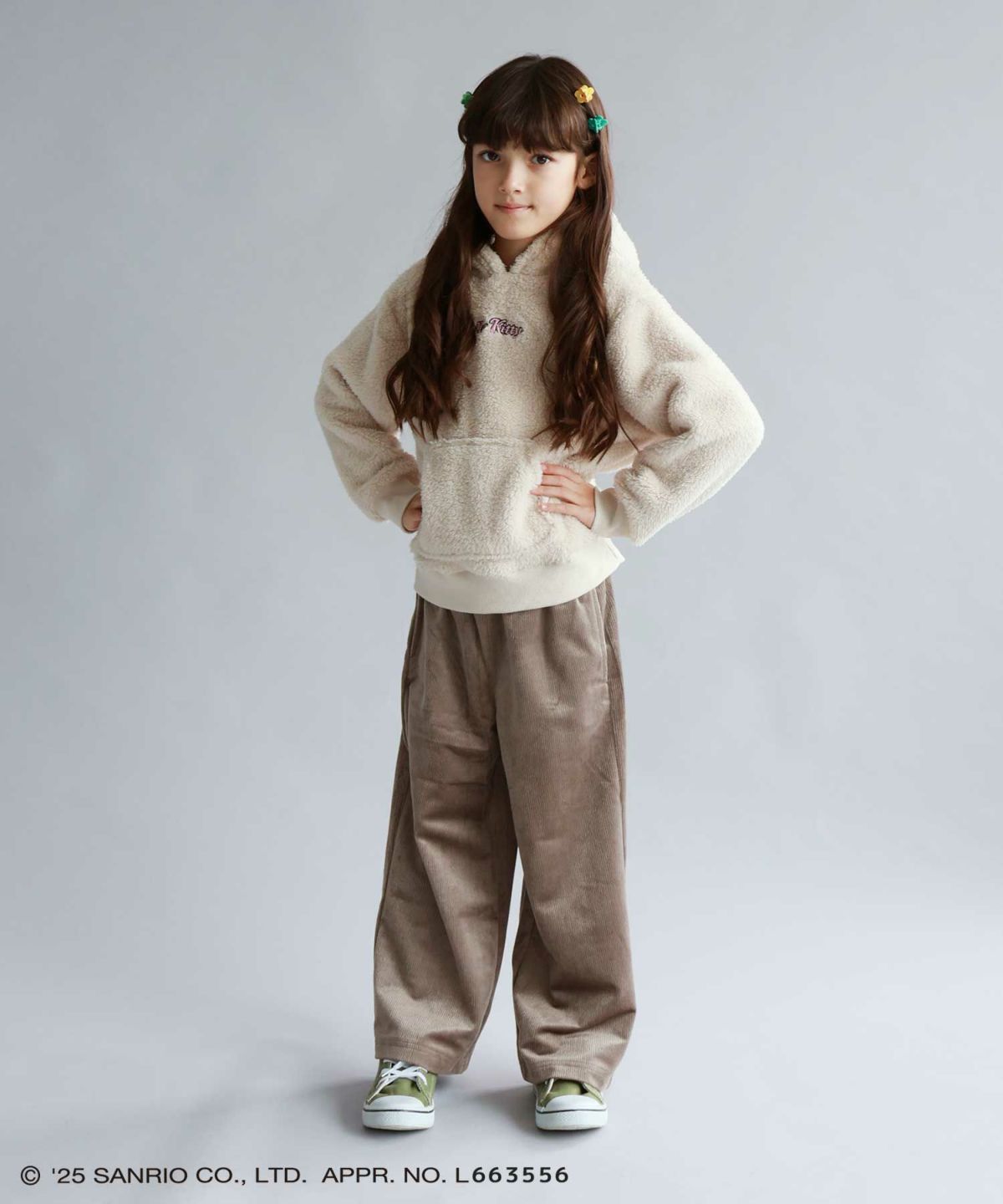 サンリオキャラクターズ ハローキティ もこもこプルオーバーパーカー キッズ