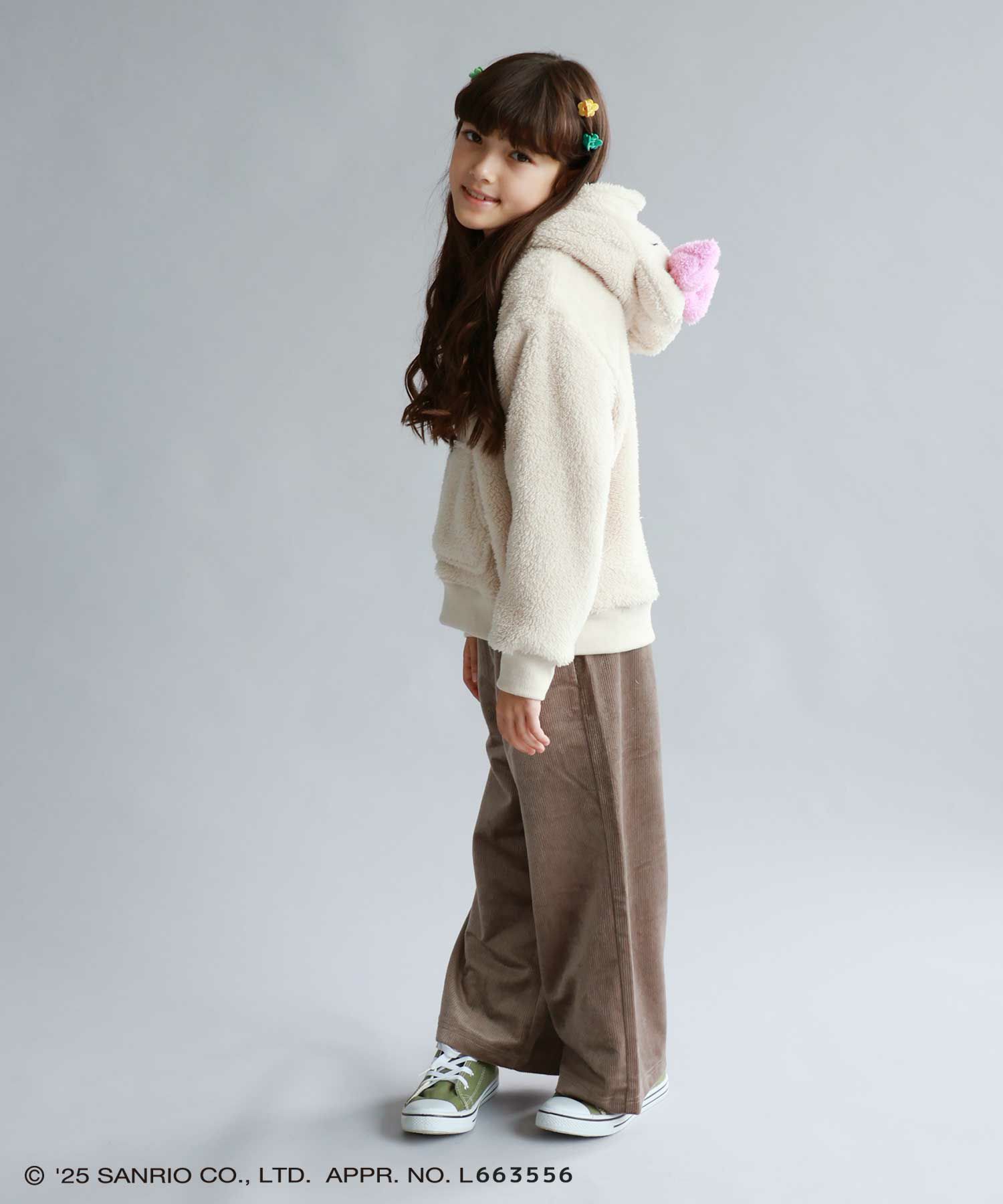 サンリオキャラクターズ ハローキティ もこもこプルオーバーパーカー キッズ商品画像-6