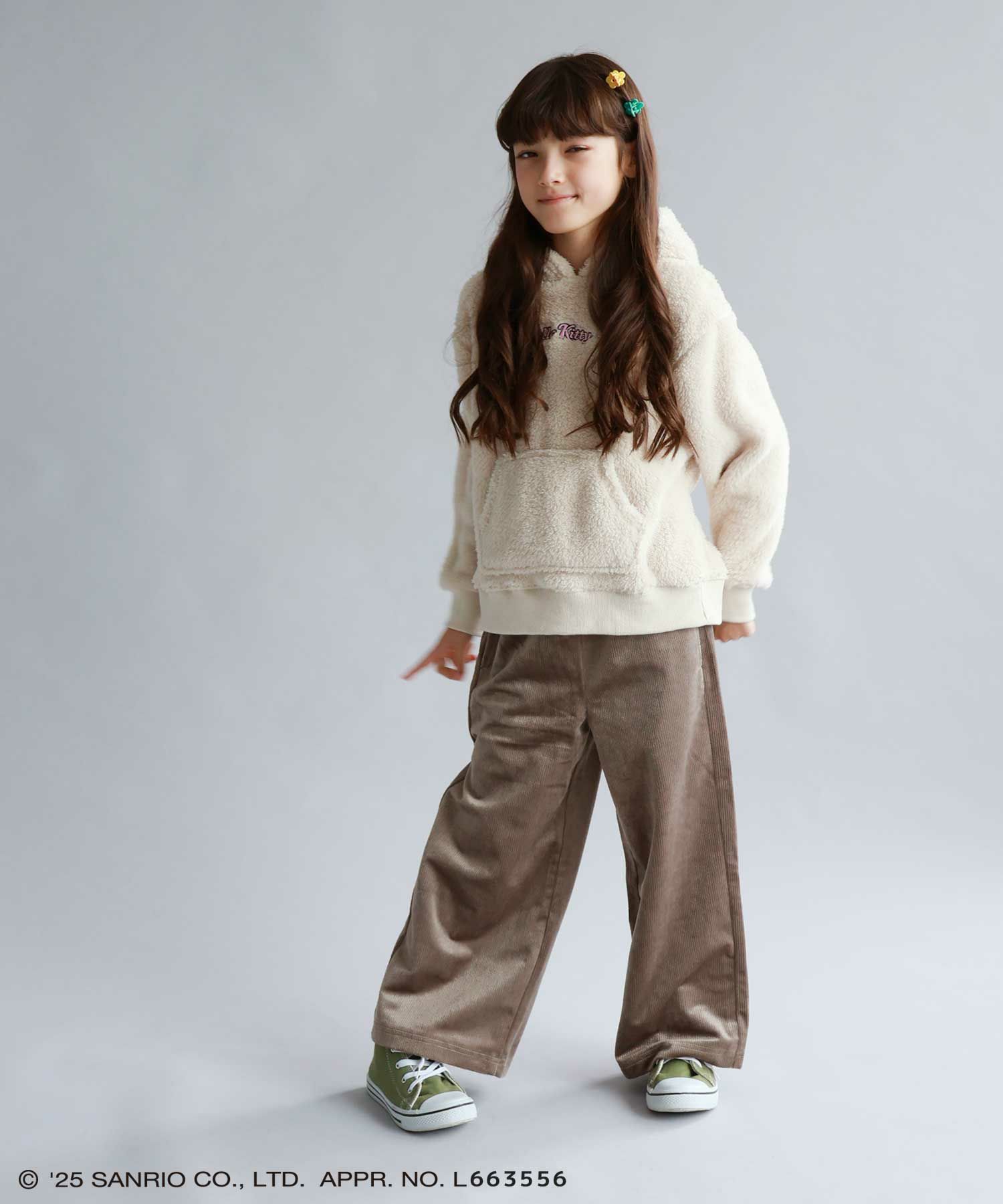 サンリオキャラクターズ ハローキティ もこもこプルオーバーパーカー キッズ商品画像-7