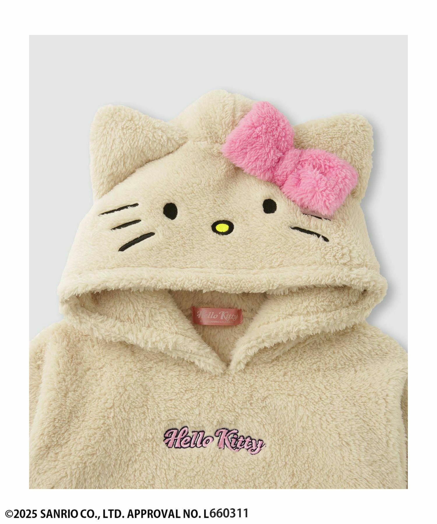 サンリオキャラクターズ ハローキティ もこもこプルオーバーパーカー キッズ商品画像-11