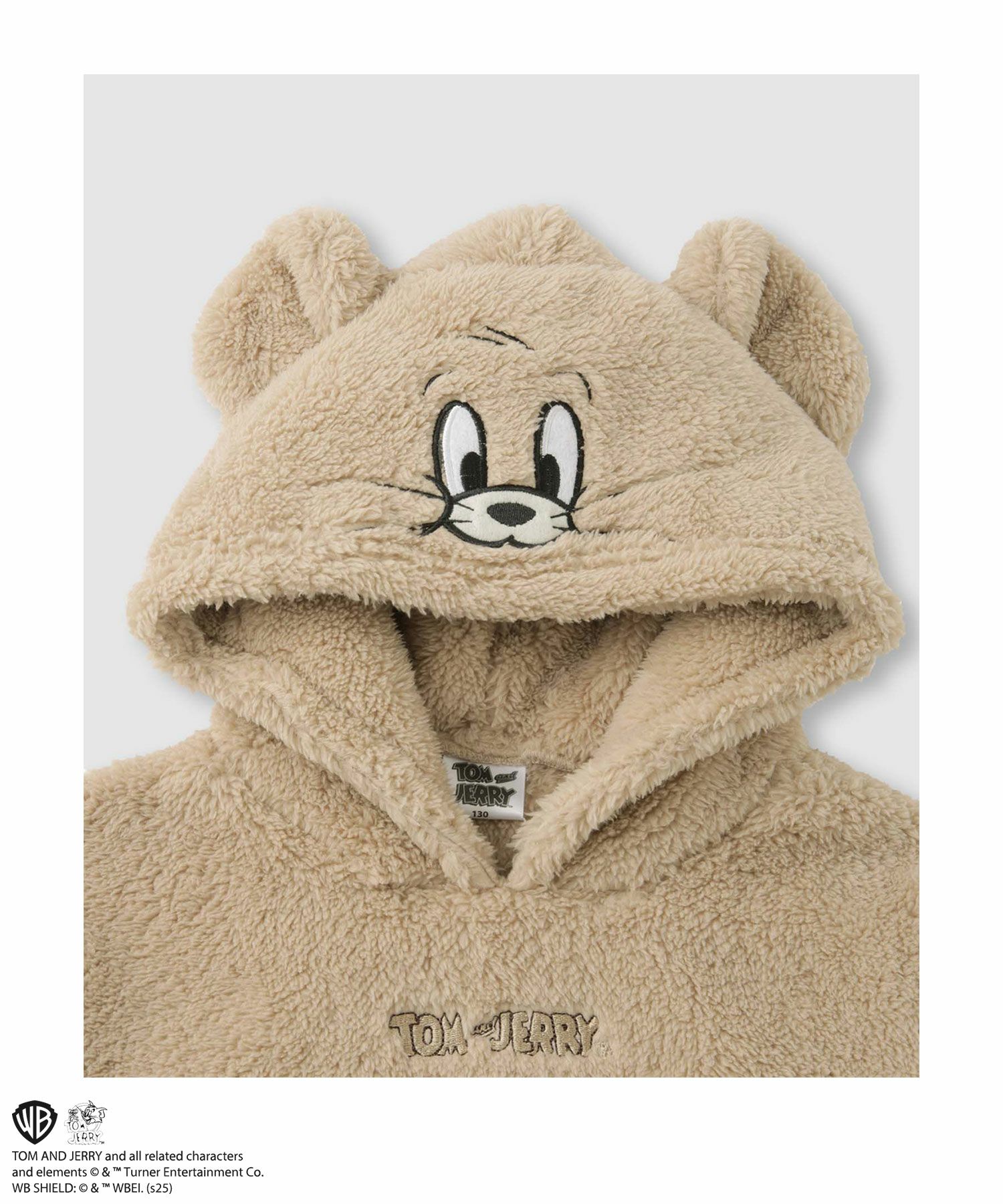 Tom and Jerry ジェリー もこもこパーカー キッズ商品画像-3