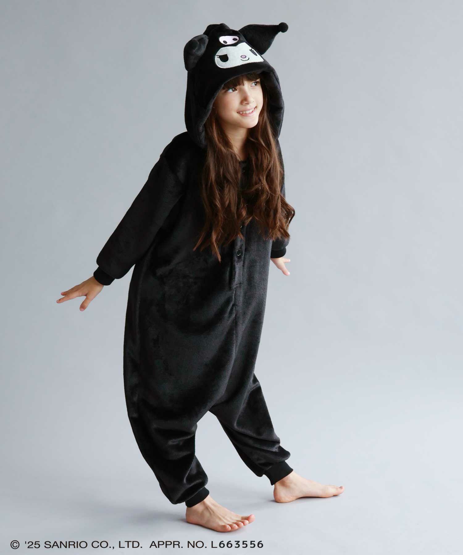 サンリオキャラクターズ クロミ もこもこ着ぐるみ キッズ商品画像-1