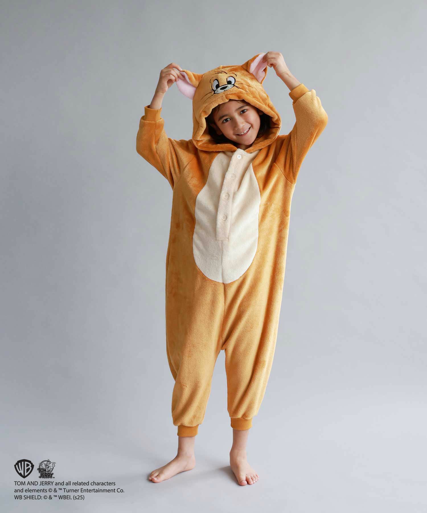 Tom and Jerry ジェリー もこもこ着ぐるみ キッズ商品サムネイル-1