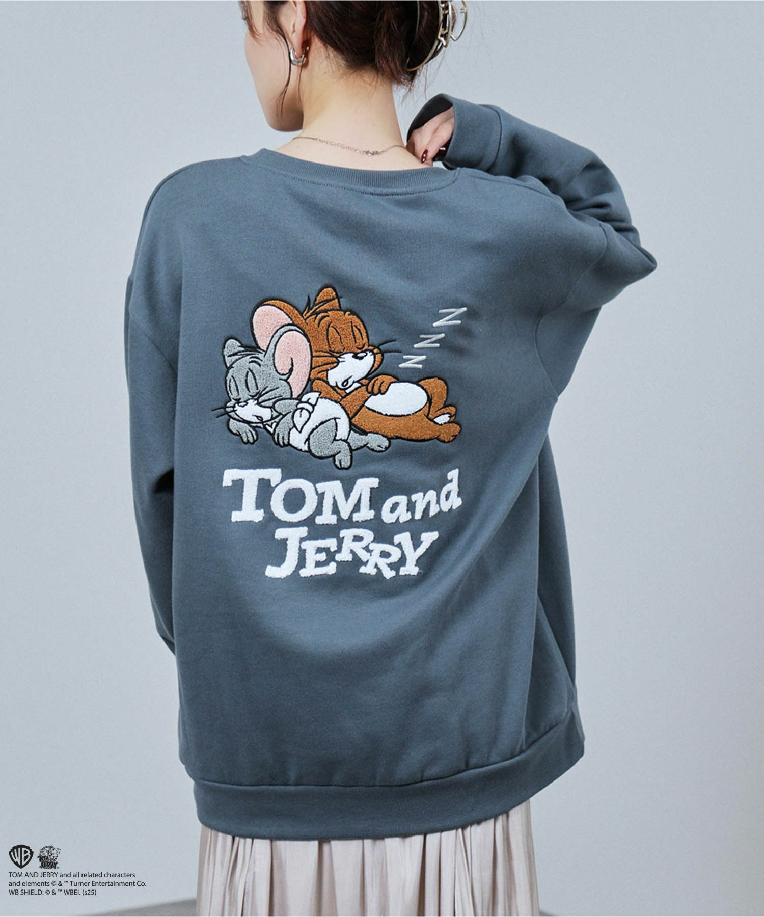 Tom and Jerry サガラ刺繍トレーナー メンズ商品画像-4