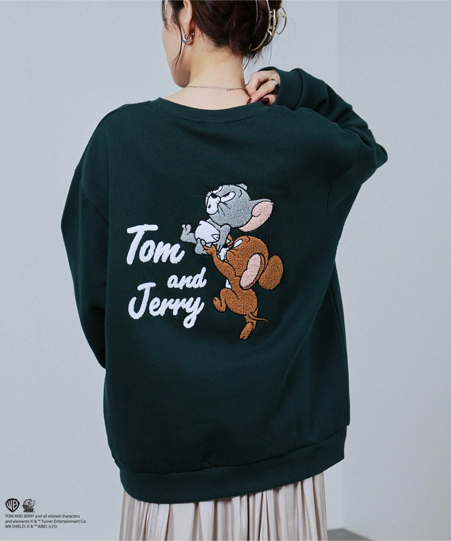 Tom and Jerry サガラ刺繍トレーナー メンズ