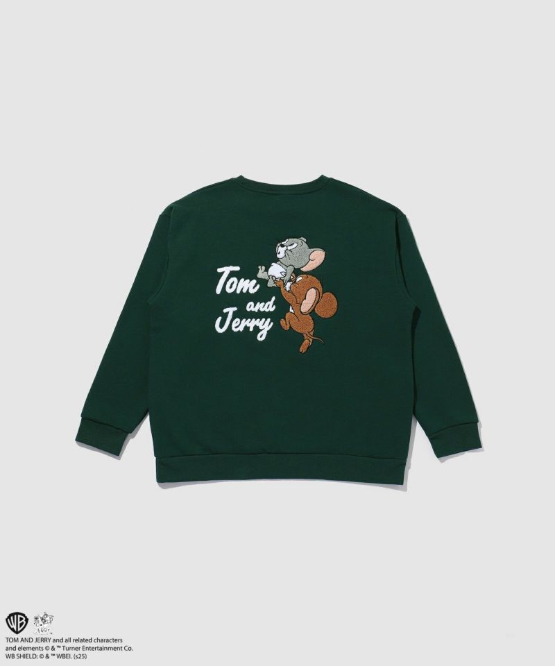 Tom and Jerry サガラ刺繍トレーナー メンズ