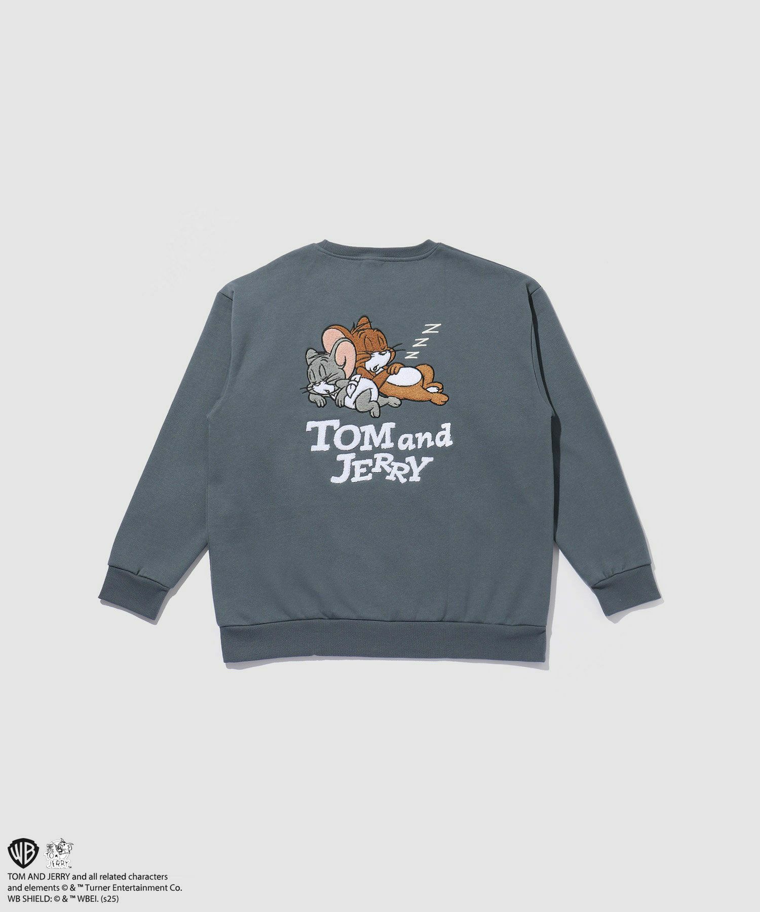Tom and Jerry サガラ刺繍トレーナー メンズ
