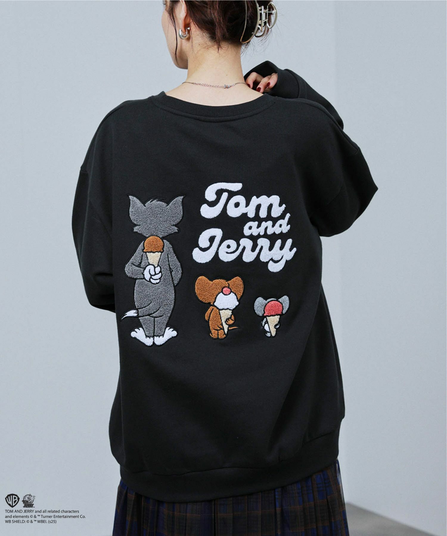 Tom and Jerry トム ジェリー タフィー サガラトレーナー メンズ商品サムネイル-3