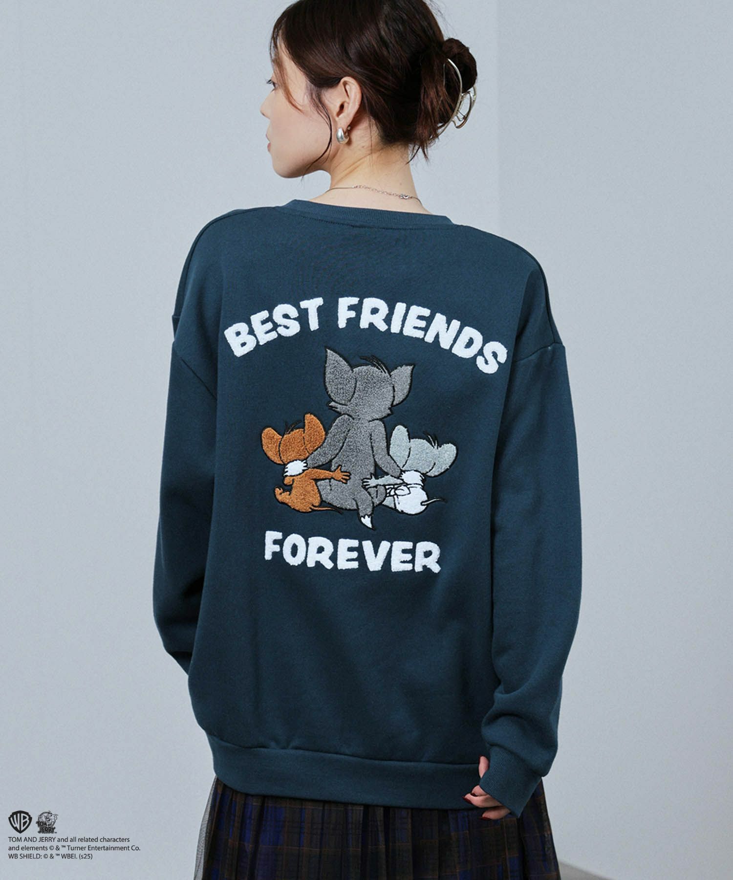 Tom and Jerry トム ジェリー タフィー サガラトレーナー メンズ商品画像-7