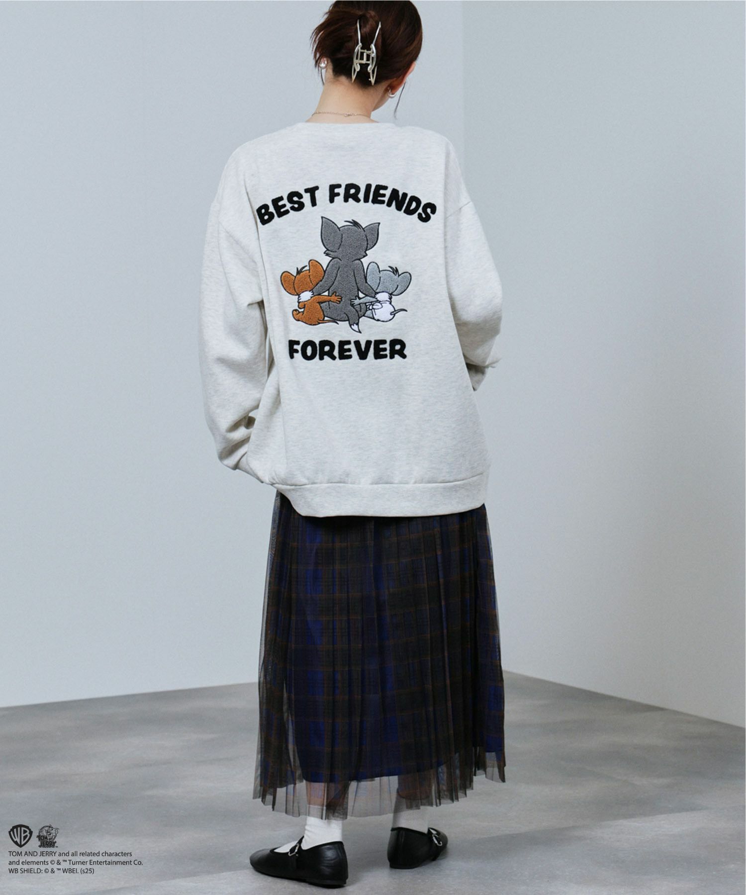 Tom and Jerry トム ジェリー タフィー サガラトレーナー メンズ商品画像-13