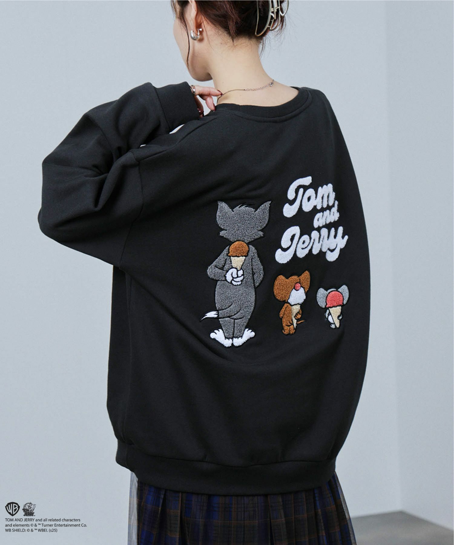 Tom and Jerry トム ジェリー タフィー サガラトレーナー メンズ商品サムネイル-16