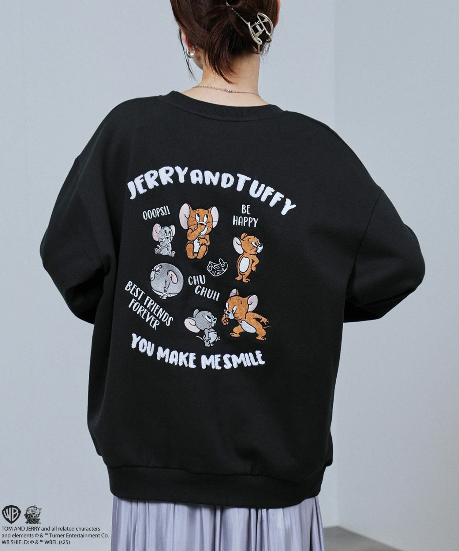 Tom and Jerry 刺繍トレーナー メンズ商品画像-2