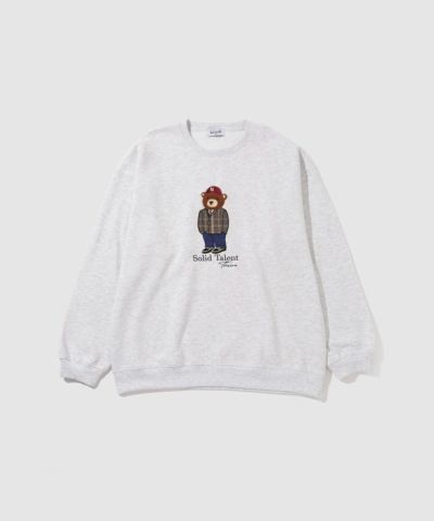 QUASH ベアーサガラ刺繍トレーナー メンズ