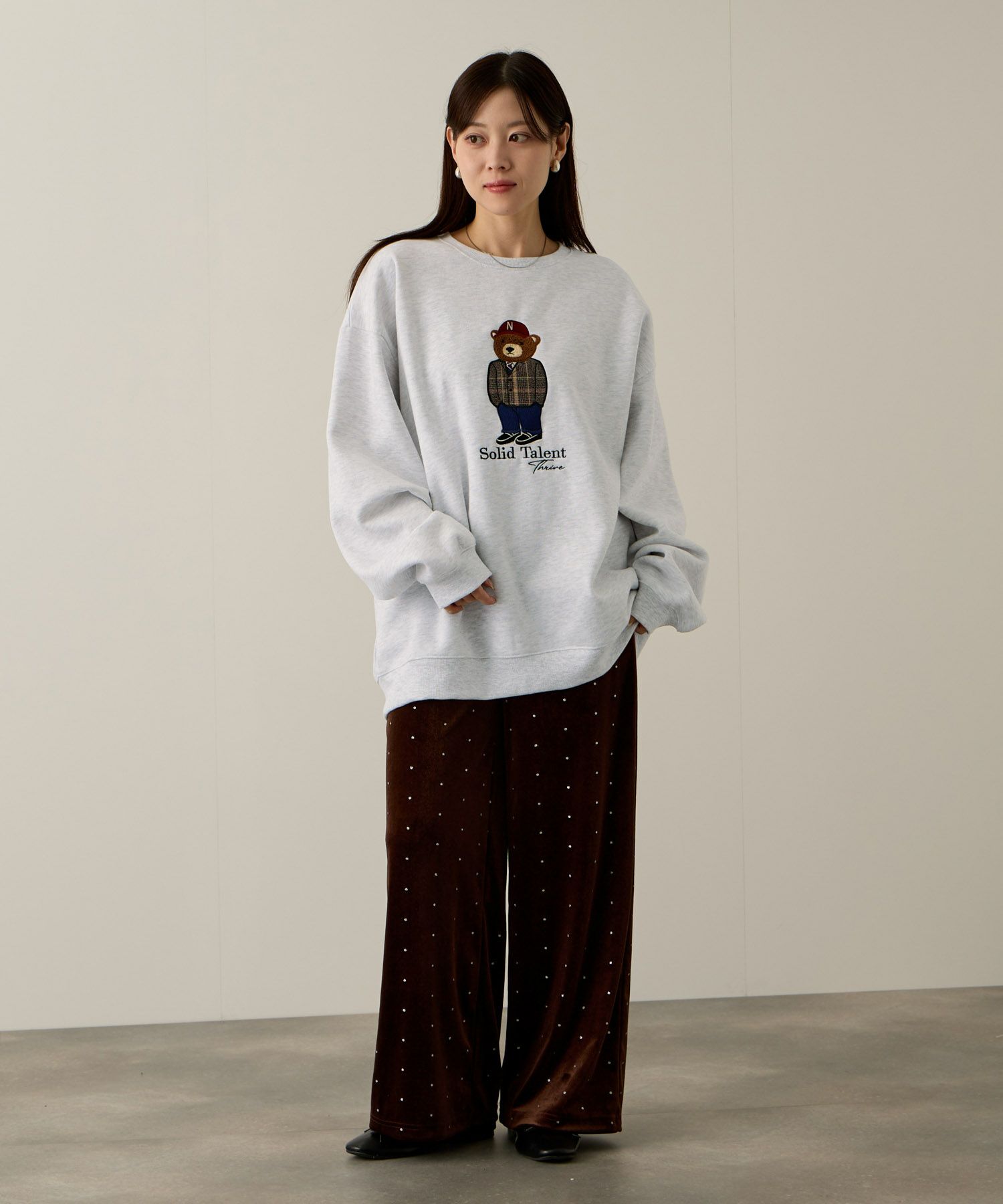 QUASH  ベアーサガラ刺繍トレーナー メンズ商品画像-8