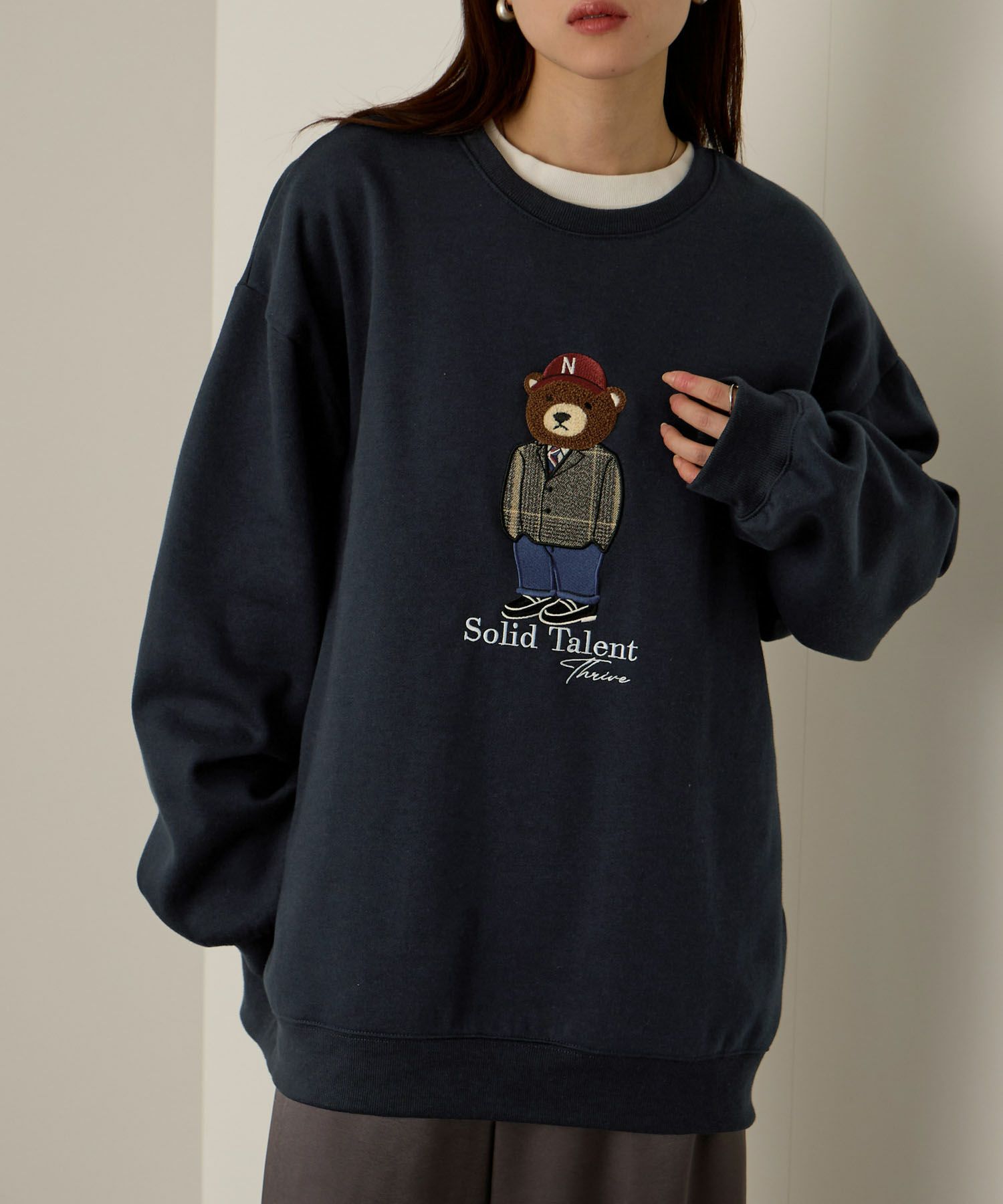 QUASH  ベアーサガラ刺繍トレーナー メンズ商品画像-10