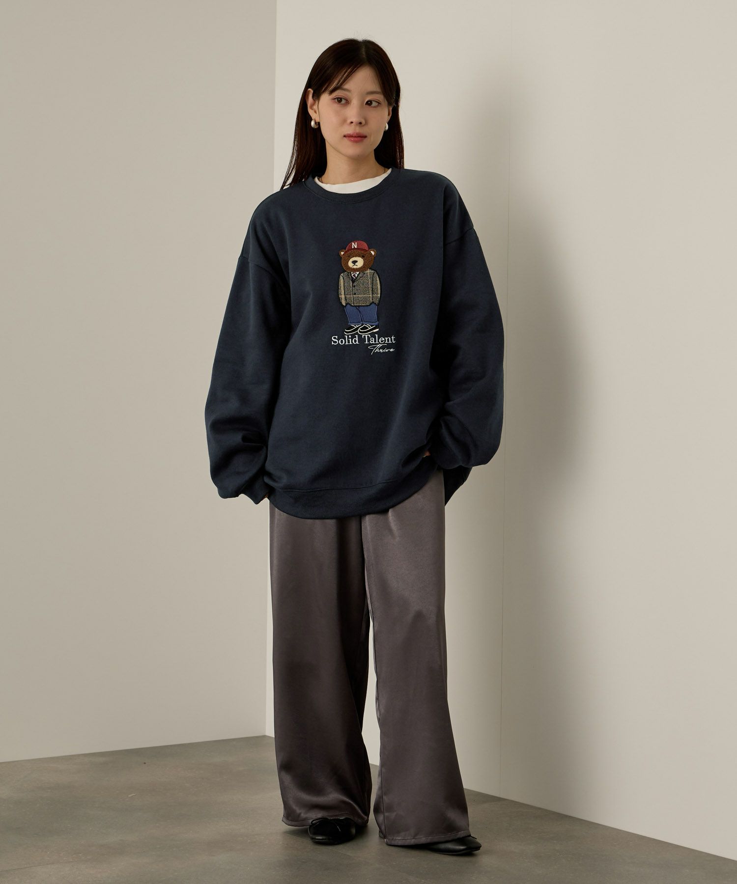 QUASH  ベアーサガラ刺繍トレーナー メンズ商品画像-12