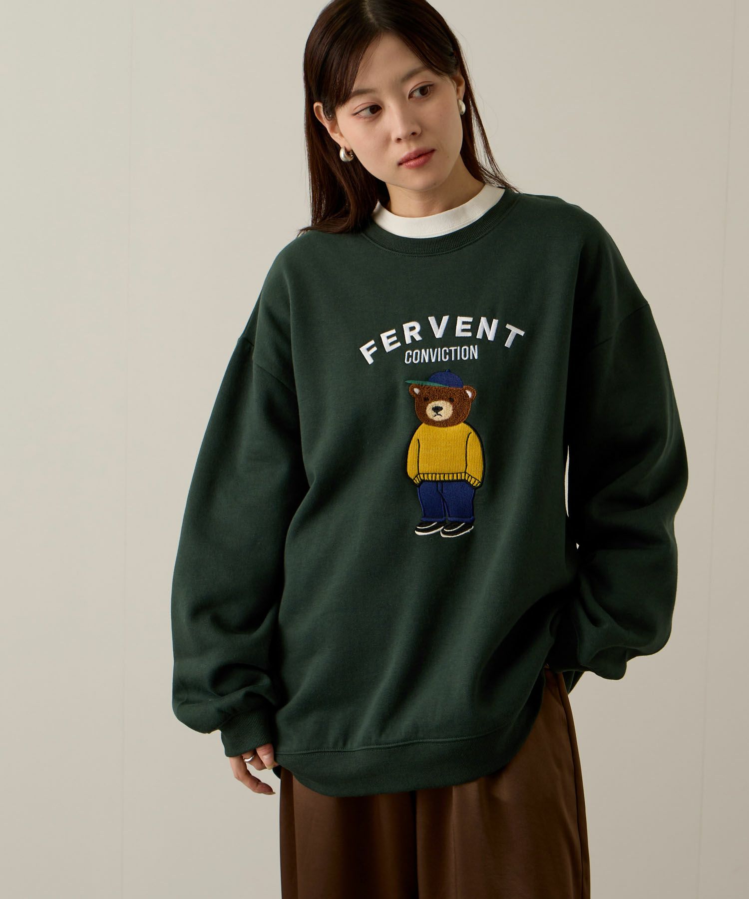 QUASH  ベアーサガラ刺繍トレーナー メンズ商品画像-15