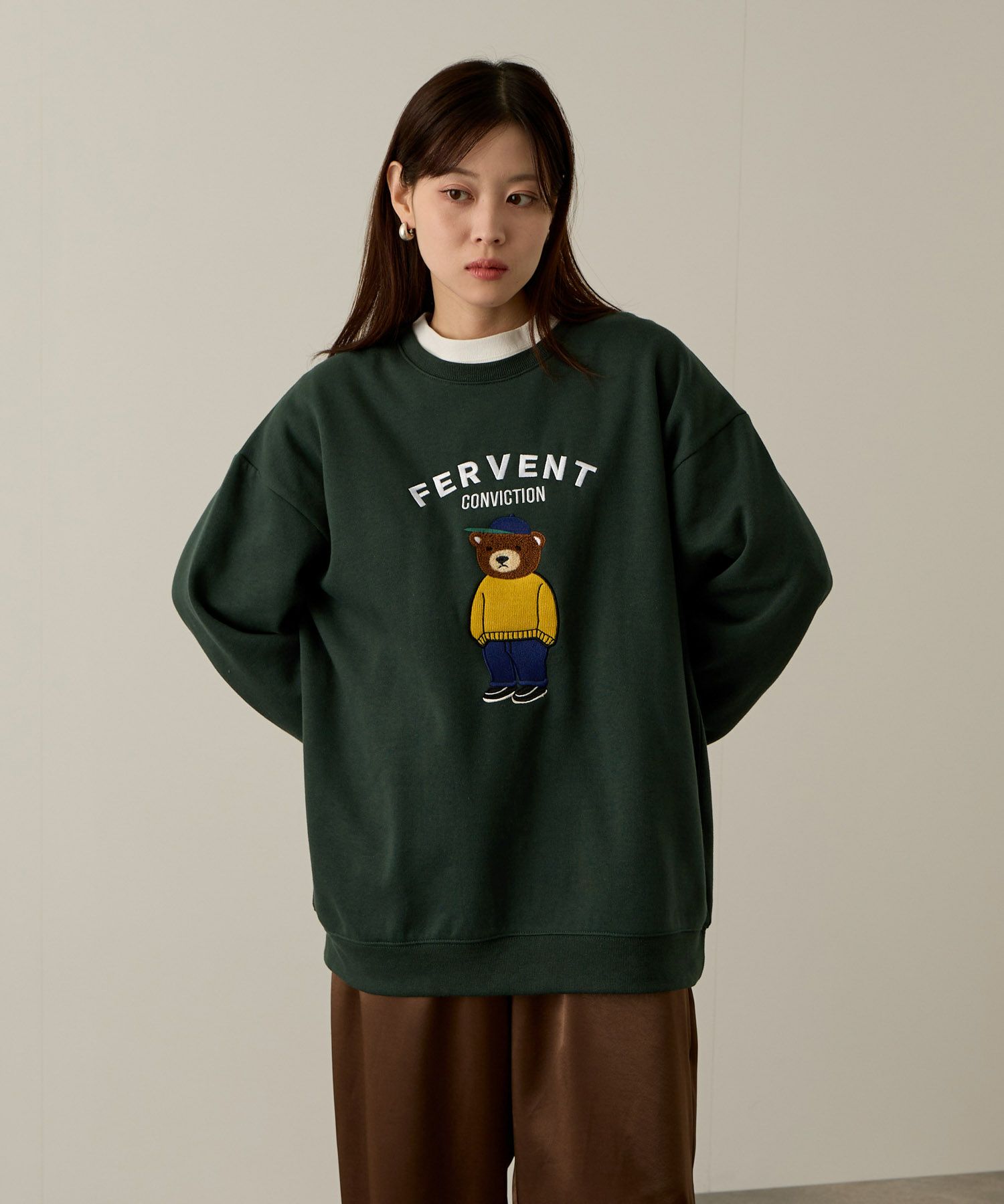 QUASH  ベアーサガラ刺繍トレーナー メンズ商品画像-16