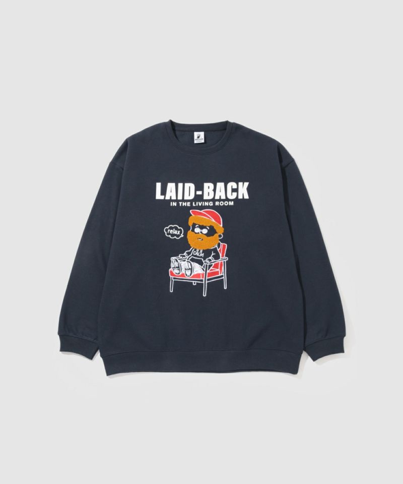 ミニヒゲサガラ刺繍トレーナー メンズ商品画像-1