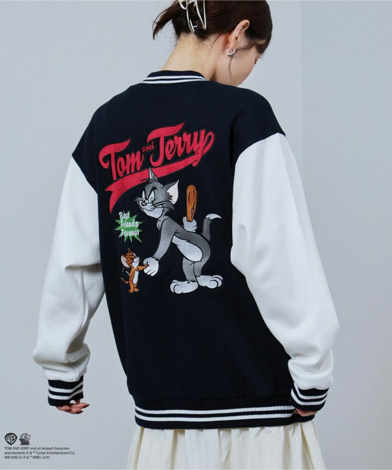 Tom and Jerry バック刺繍スタジャン メンズ商品画像-2