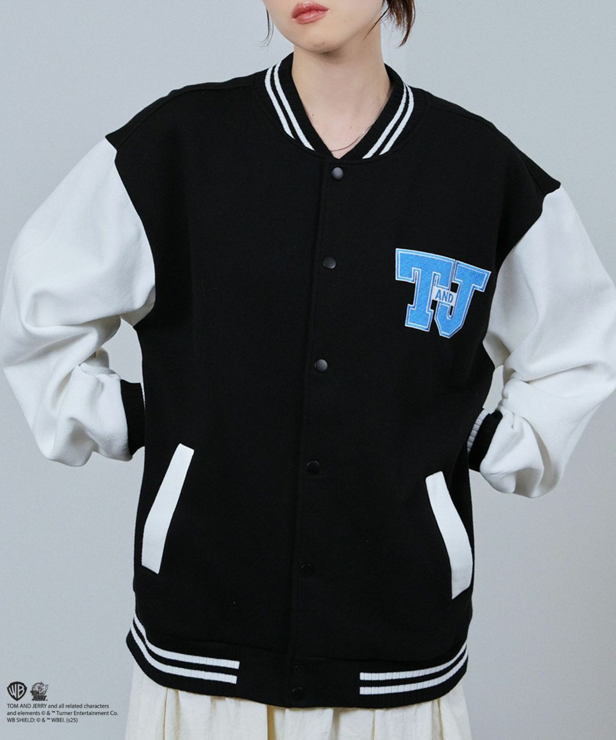 Tom and Jerry バック刺繍スタジャン メンズ