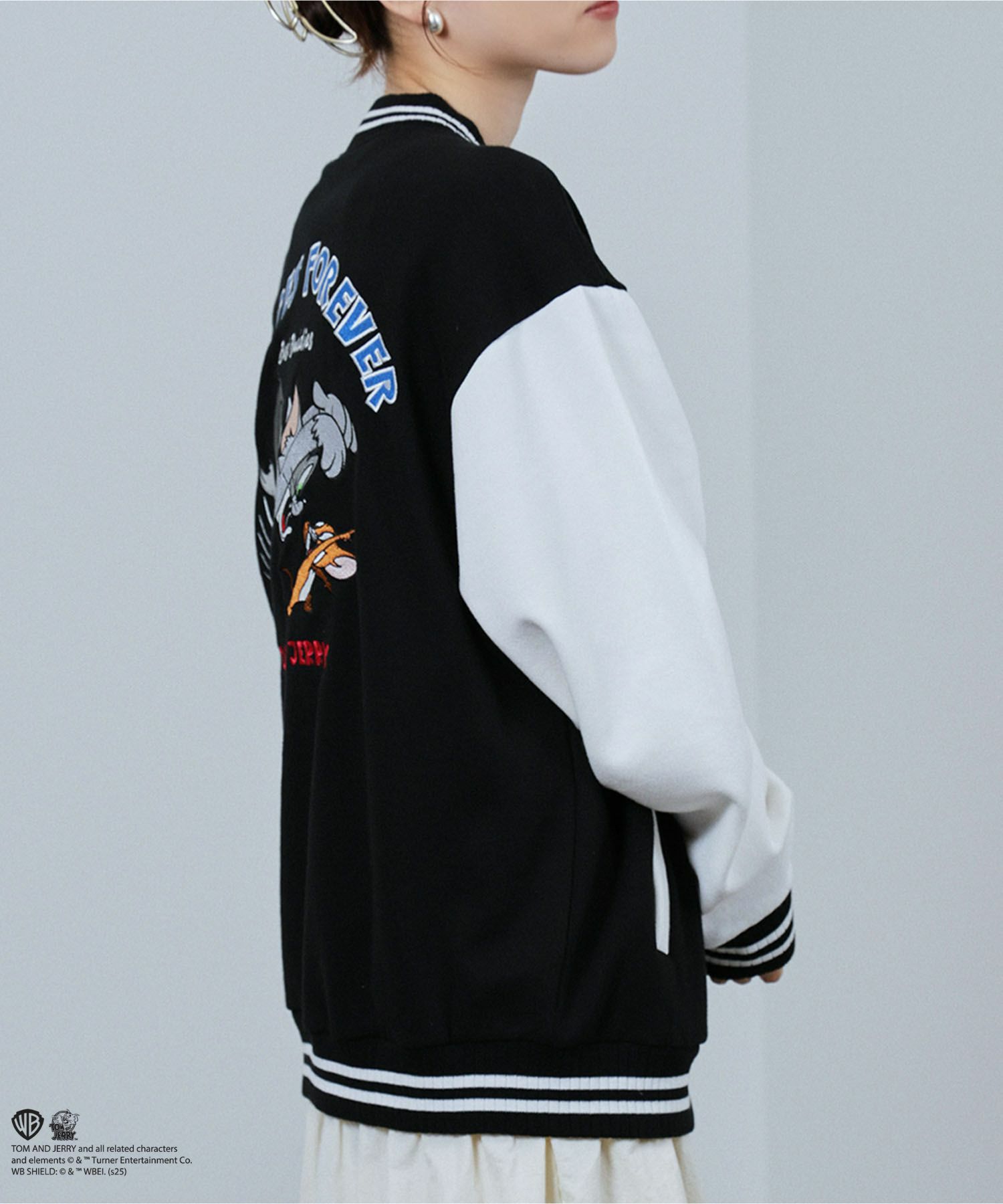 Tom and Jerry バック刺繍スタジャン メンズ商品画像-4