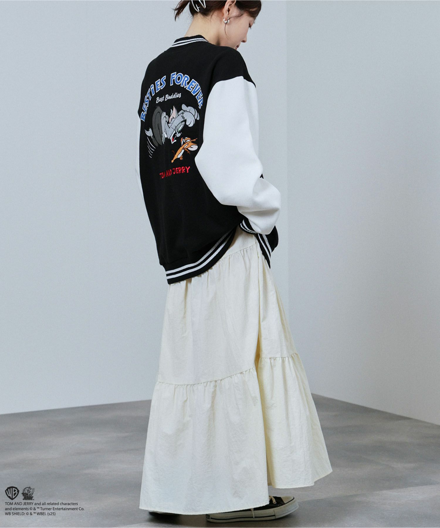 Tom and Jerry バック刺繍スタジャン メンズ商品画像-7