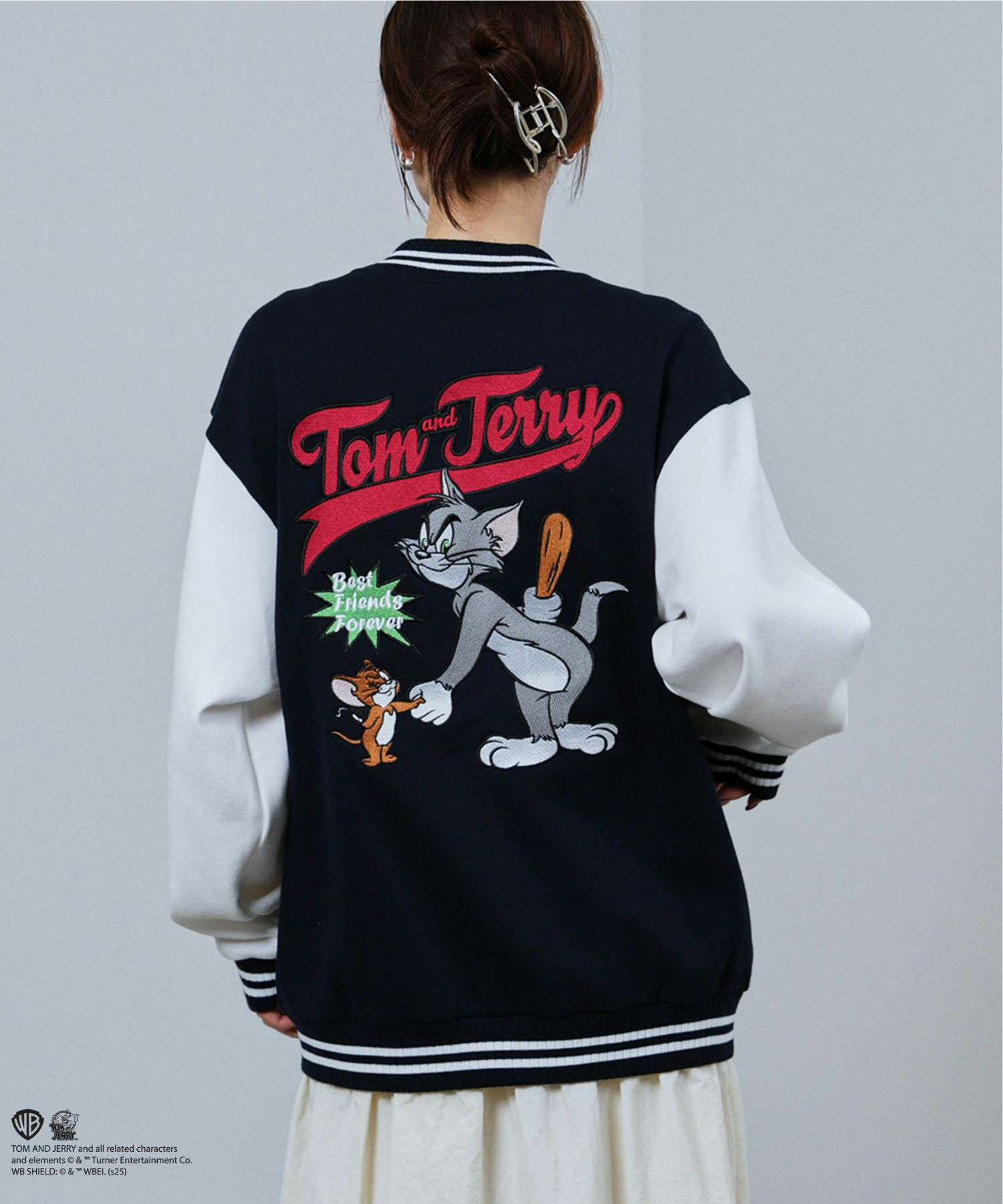 Tom and Jerry バック刺繍スタジャン メンズ商品画像-10