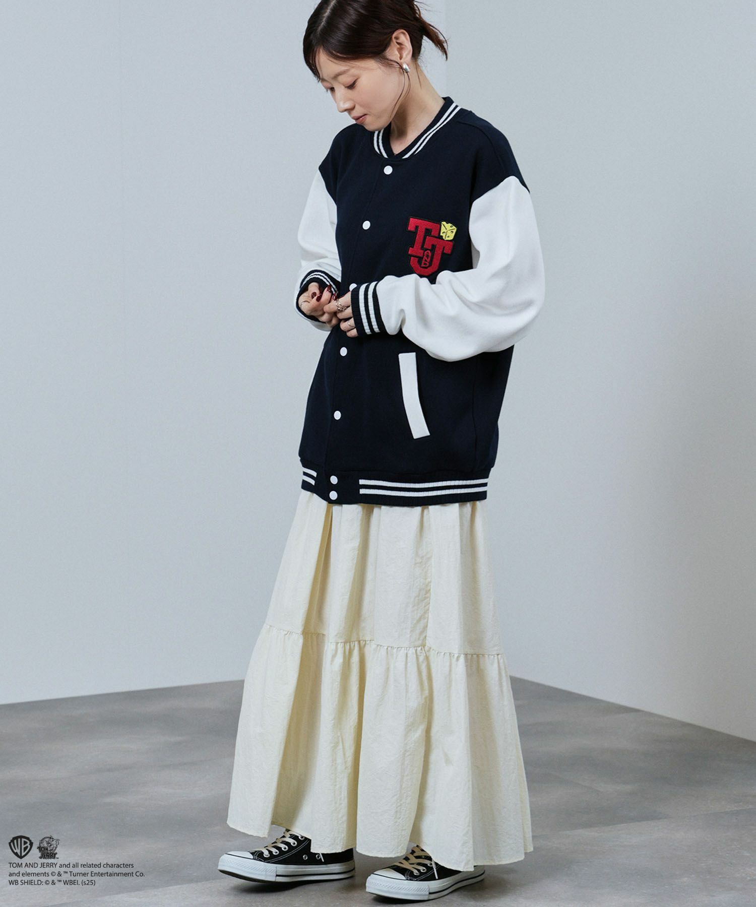 Tom and Jerry バック刺繍スタジャン メンズ商品画像-11