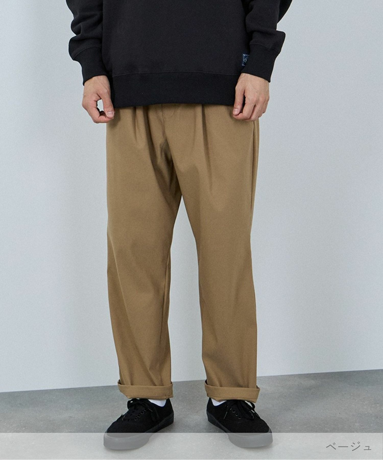 NAVY  毎日はきたくなるラクラクパンツ 「マイラク」 ワイドパンツ メンズ商品サムネイル-4
