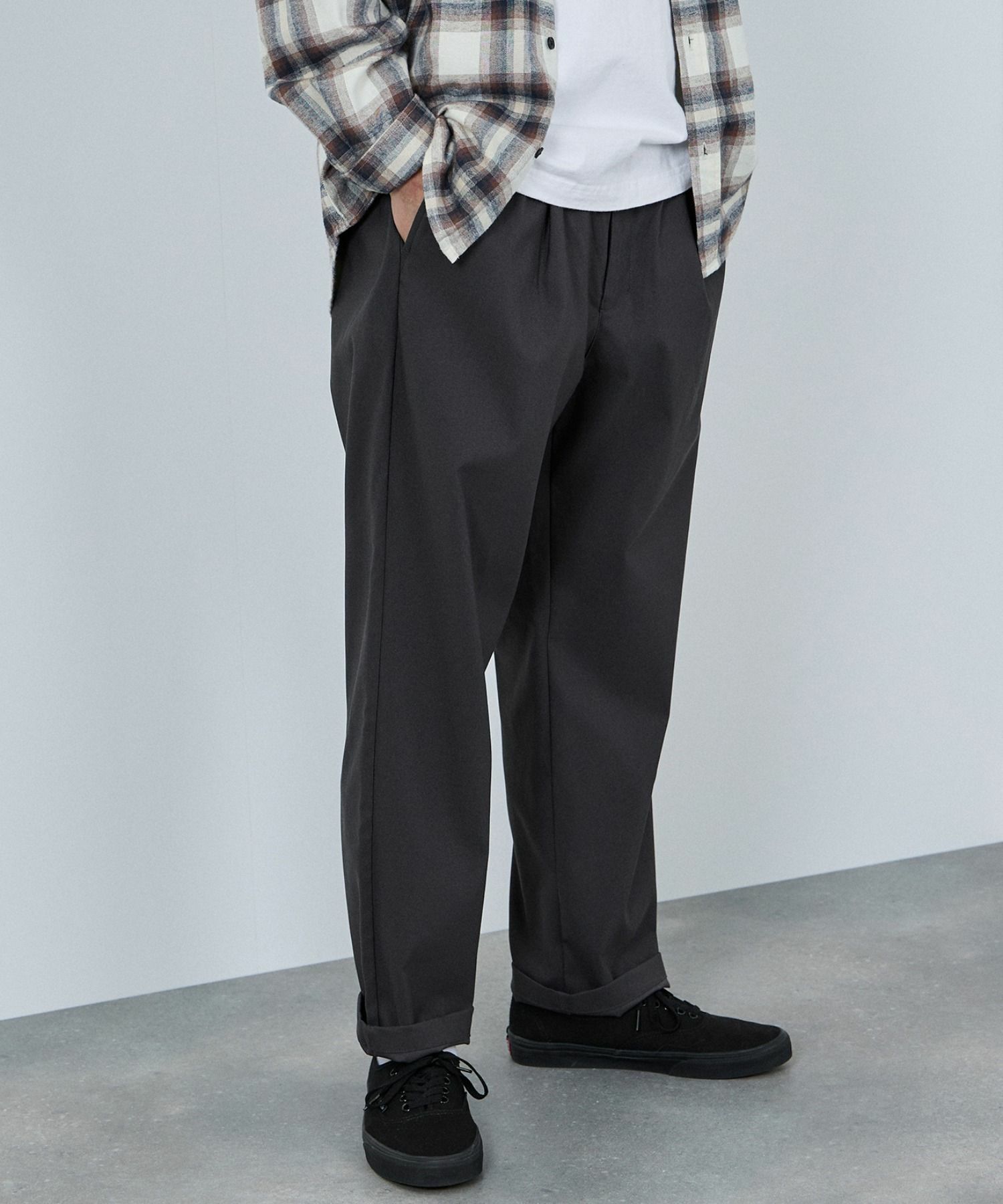 NAVY  毎日はきたくなるラクラクパンツ 「マイラク」 ワイドパンツ メンズ商品画像-5