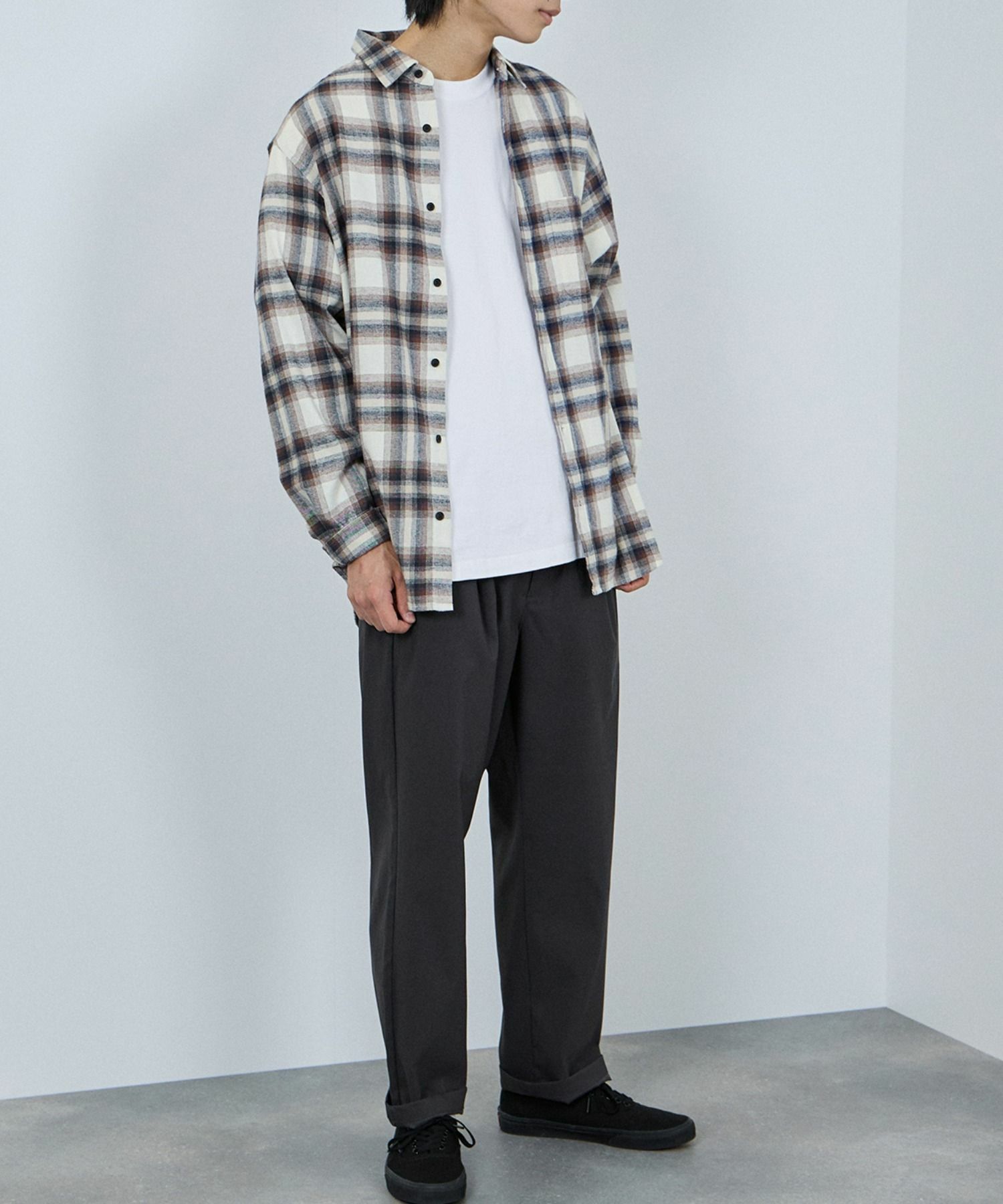 NAVY  毎日はきたくなるラクラクパンツ 「マイラク」 ワイドパンツ メンズ商品画像-7