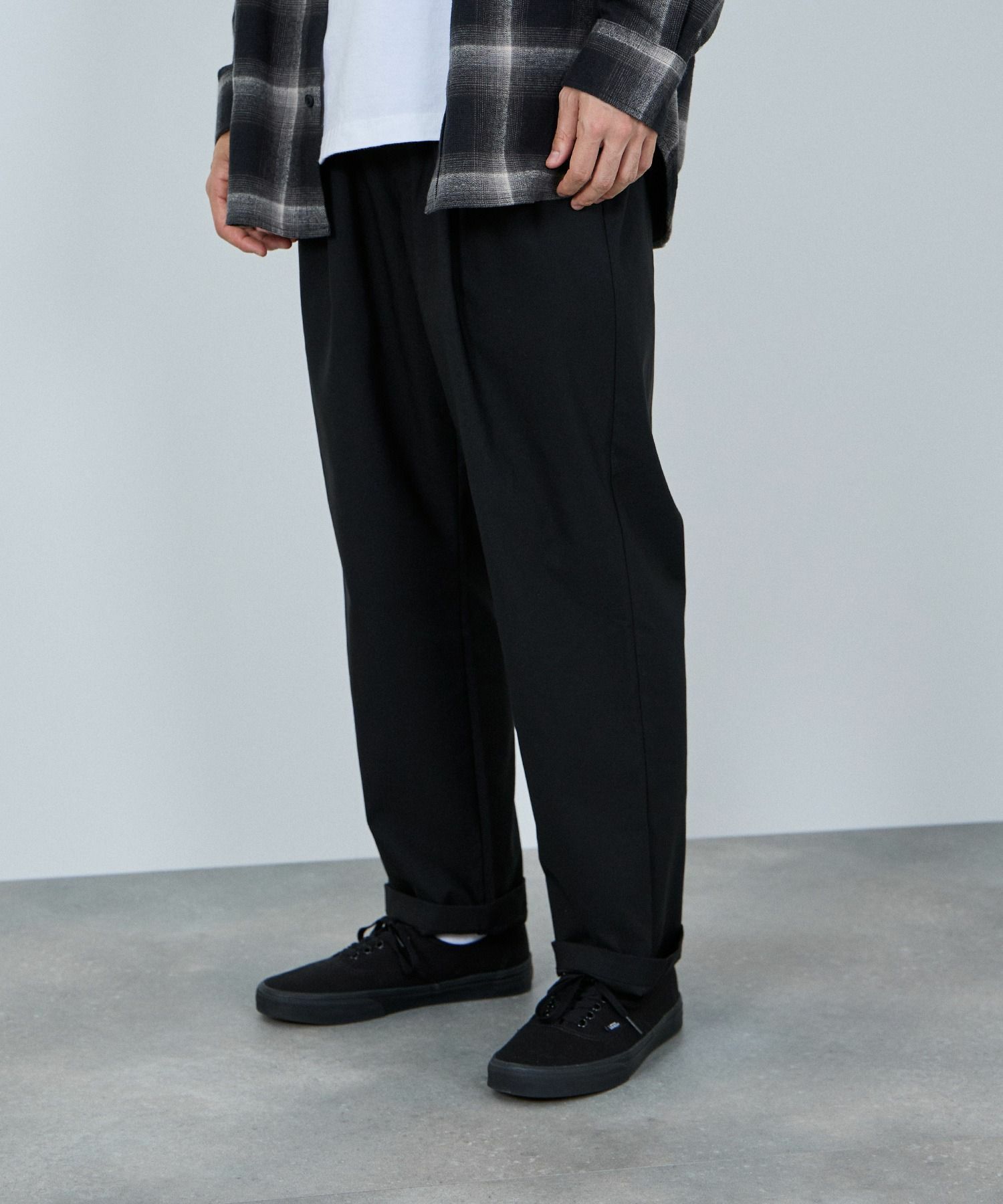 NAVY  毎日はきたくなるラクラクパンツ 「マイラク」 ワイドパンツ メンズ商品画像-8