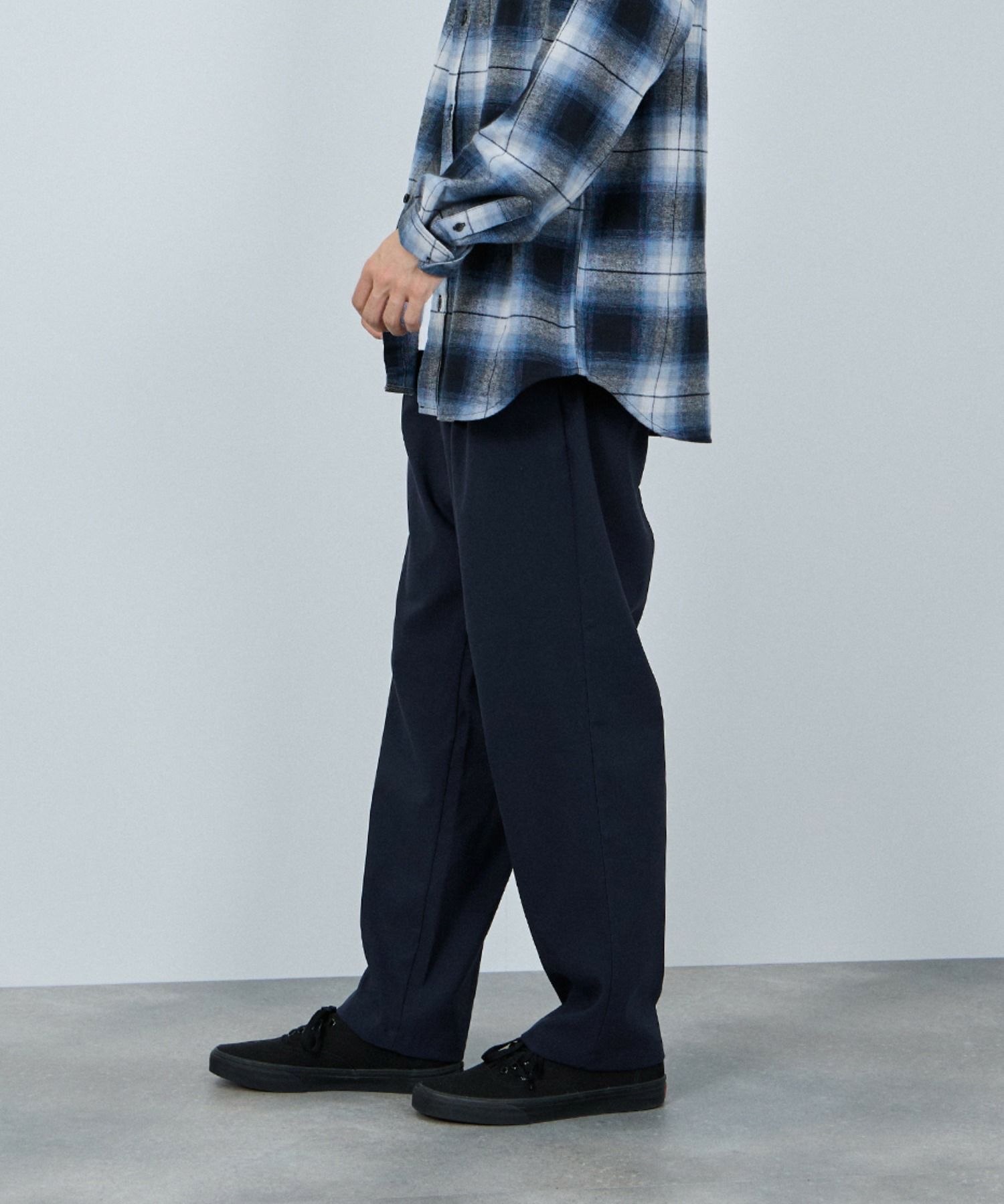 NAVY  毎日はきたくなるラクラクパンツ 「マイラク」 ワイドパンツ メンズ商品画像-14