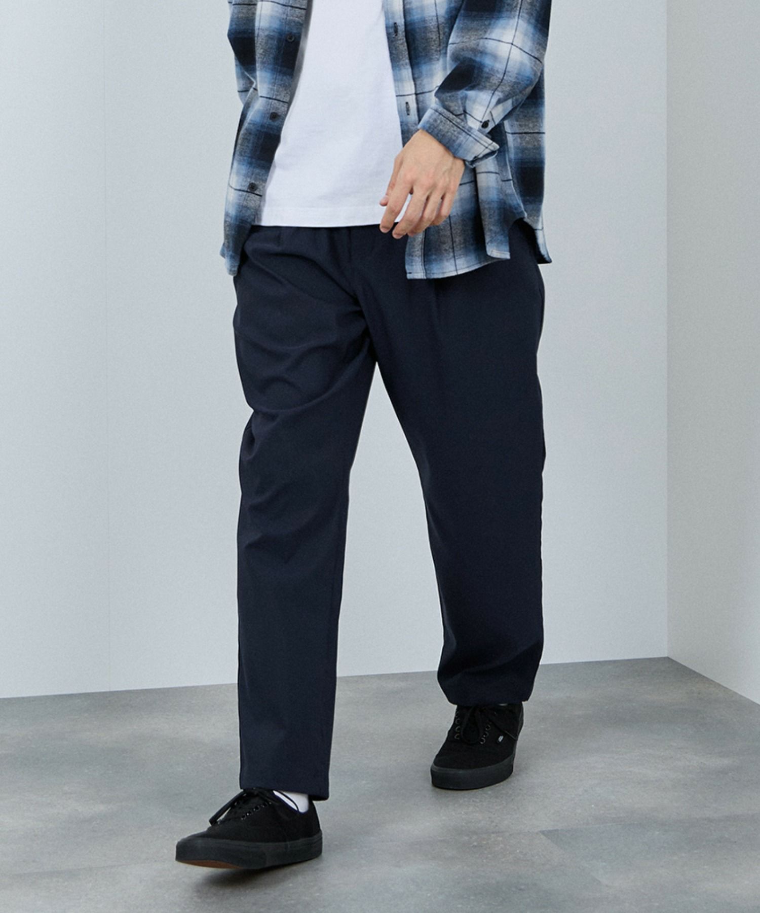 NAVY  毎日はきたくなるラクラクパンツ 「マイラク」 ワイドパンツ メンズ商品画像-15